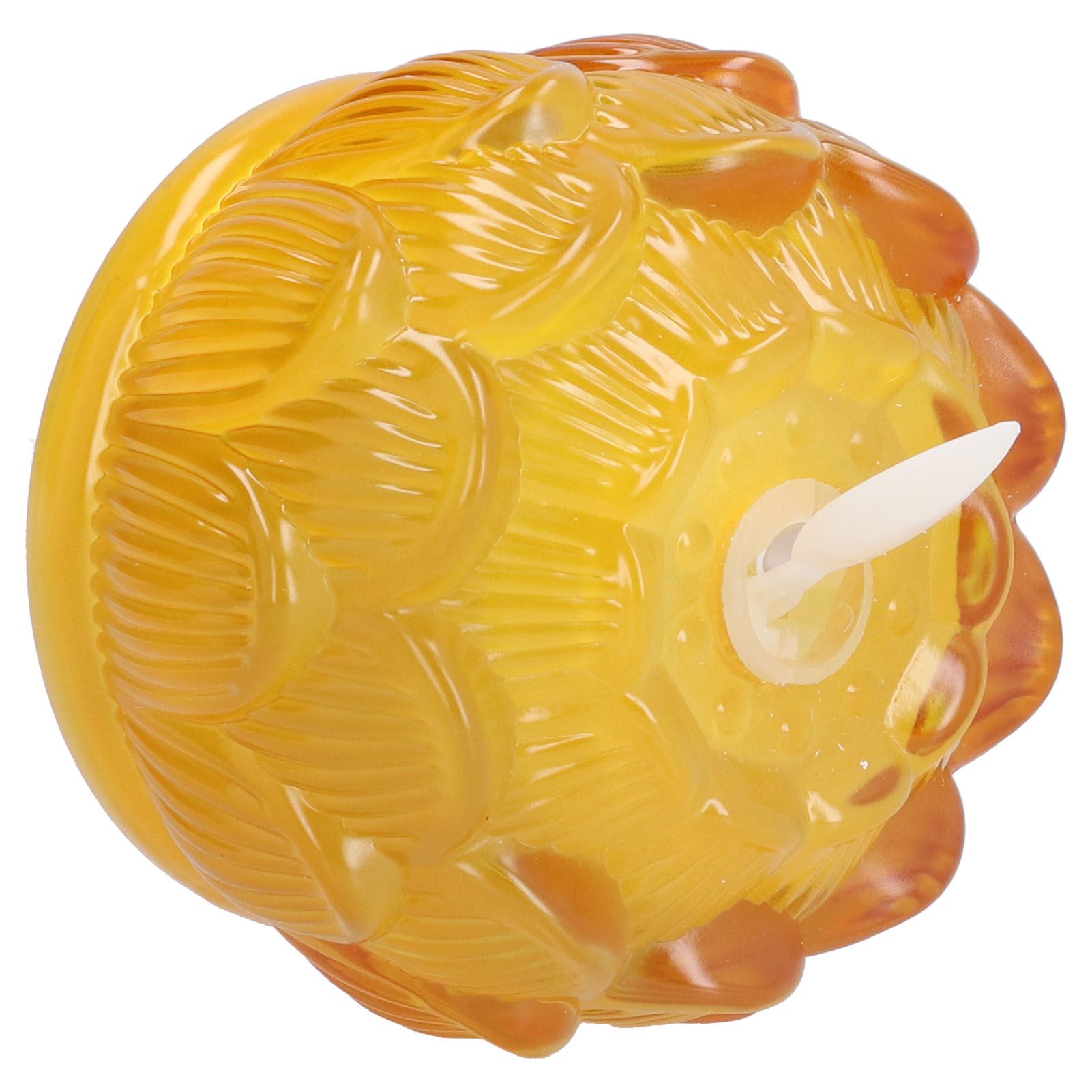 LED Flower Lamp Imitation Glass Yellow Light Electronic Candle Lotus Flower Decor for Home OfficeYellow