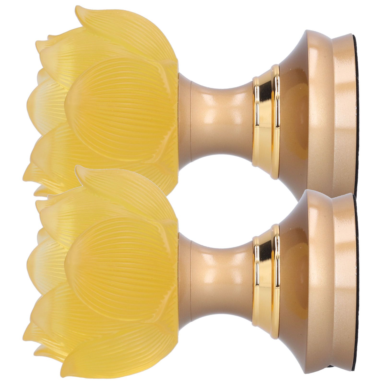 2 Set LED Buddhist Light Yellow Buddha Lamp Adjustable Buddhist Flower Light Buddhism SupplyAU Plug 100-240V