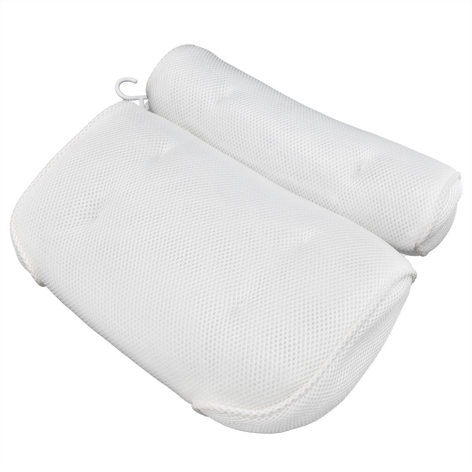 Mesh Bathroom Pillow Soft Comfortable Suction Cup Pillow Bath Tub Pillow for Shower Room