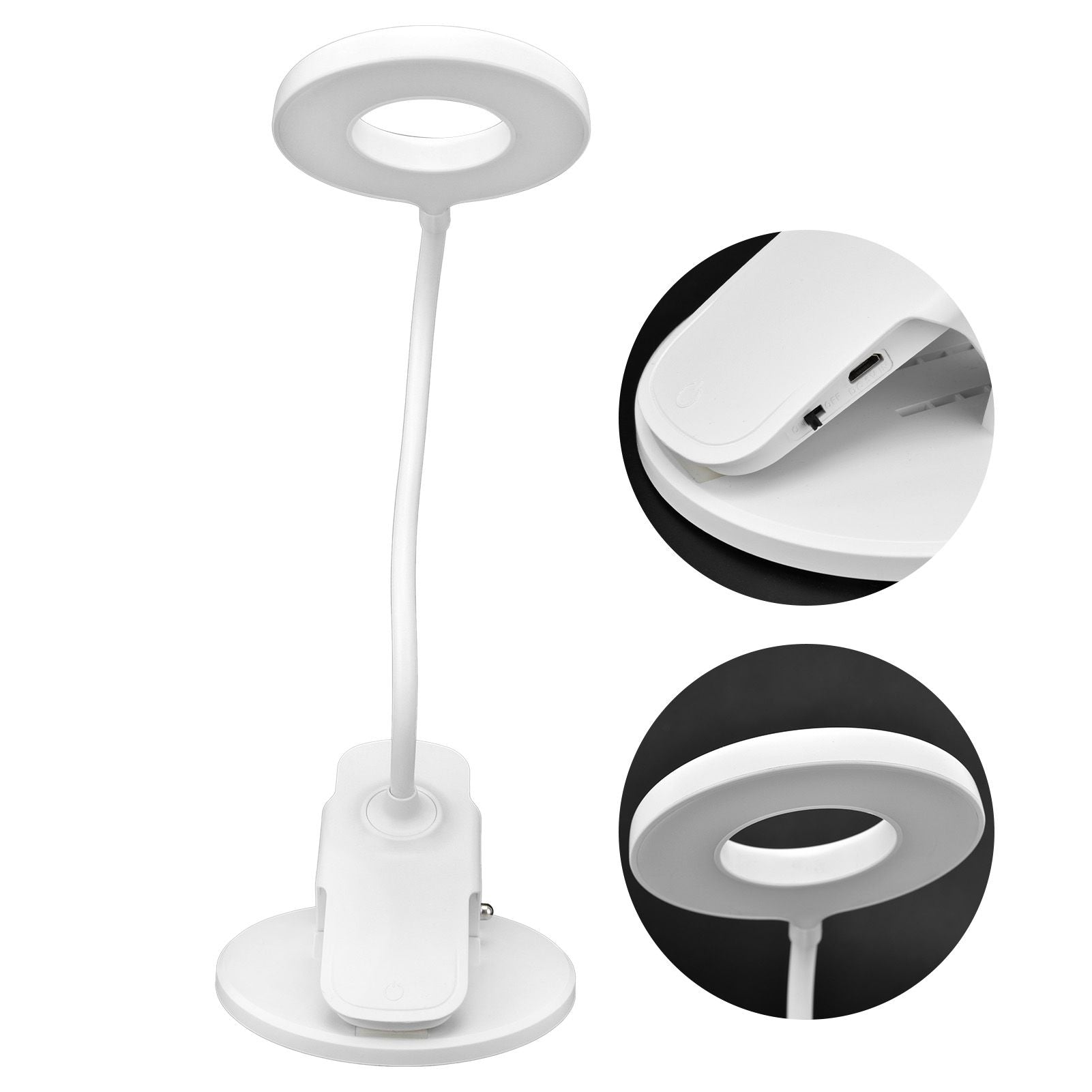 Intelligent Table Lamp Folding Reading Lamp USB Charging Book Light Clip Desk Lamp
