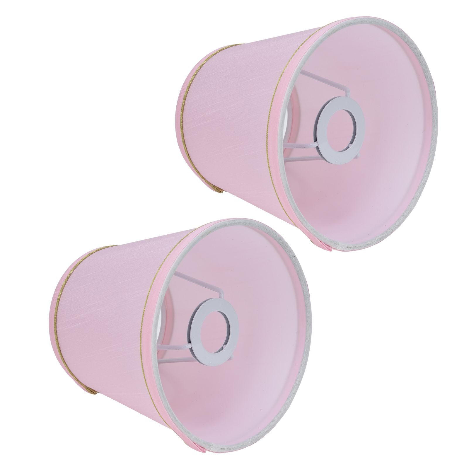 2PCS European Style E14 Lamp Shade Pink Lampshade for Chandelier Table Wall Lamps Home Decoration