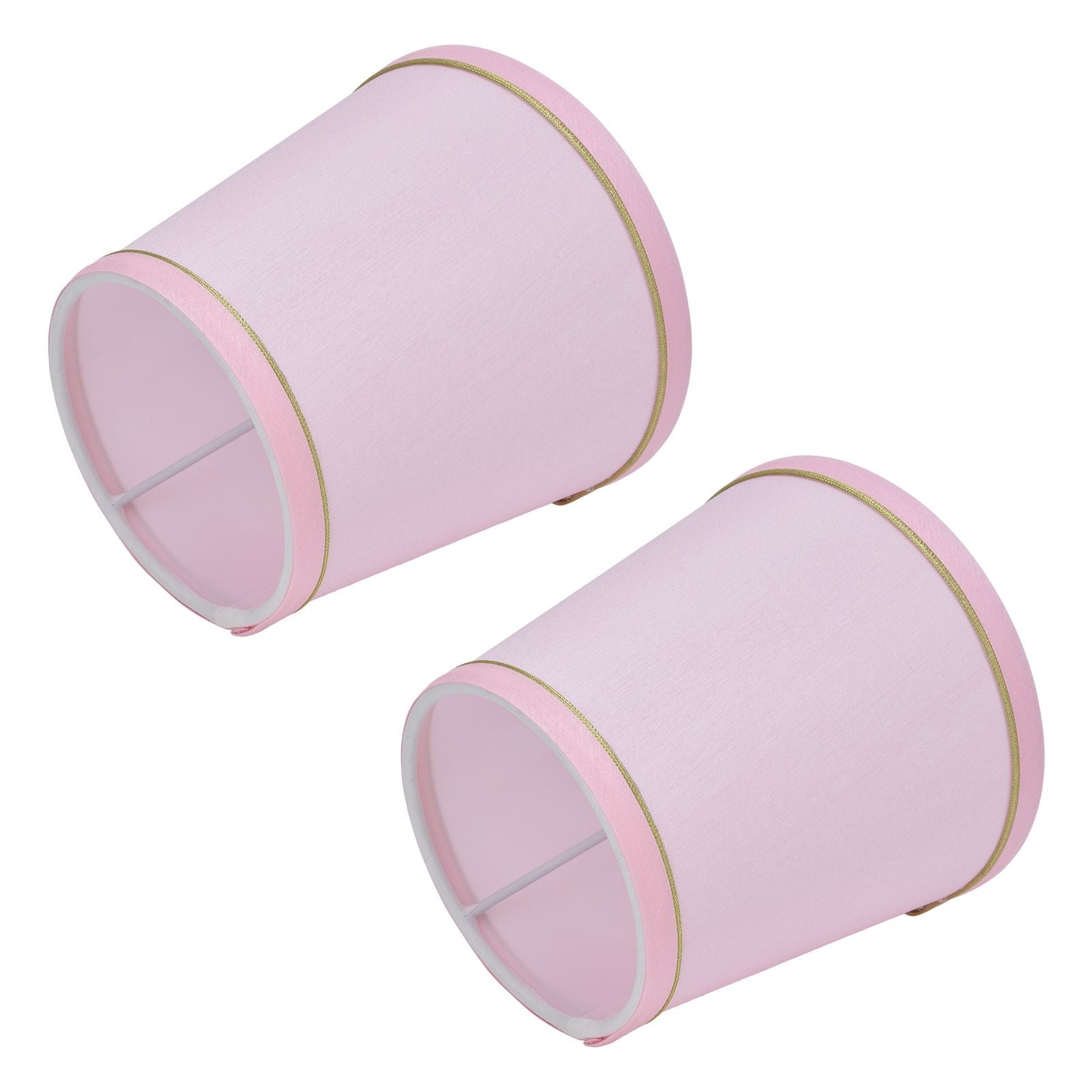 2PCS European Style E14 Lamp Shade Pink Lampshade for Chandelier Table Wall Lamps Home Decoration