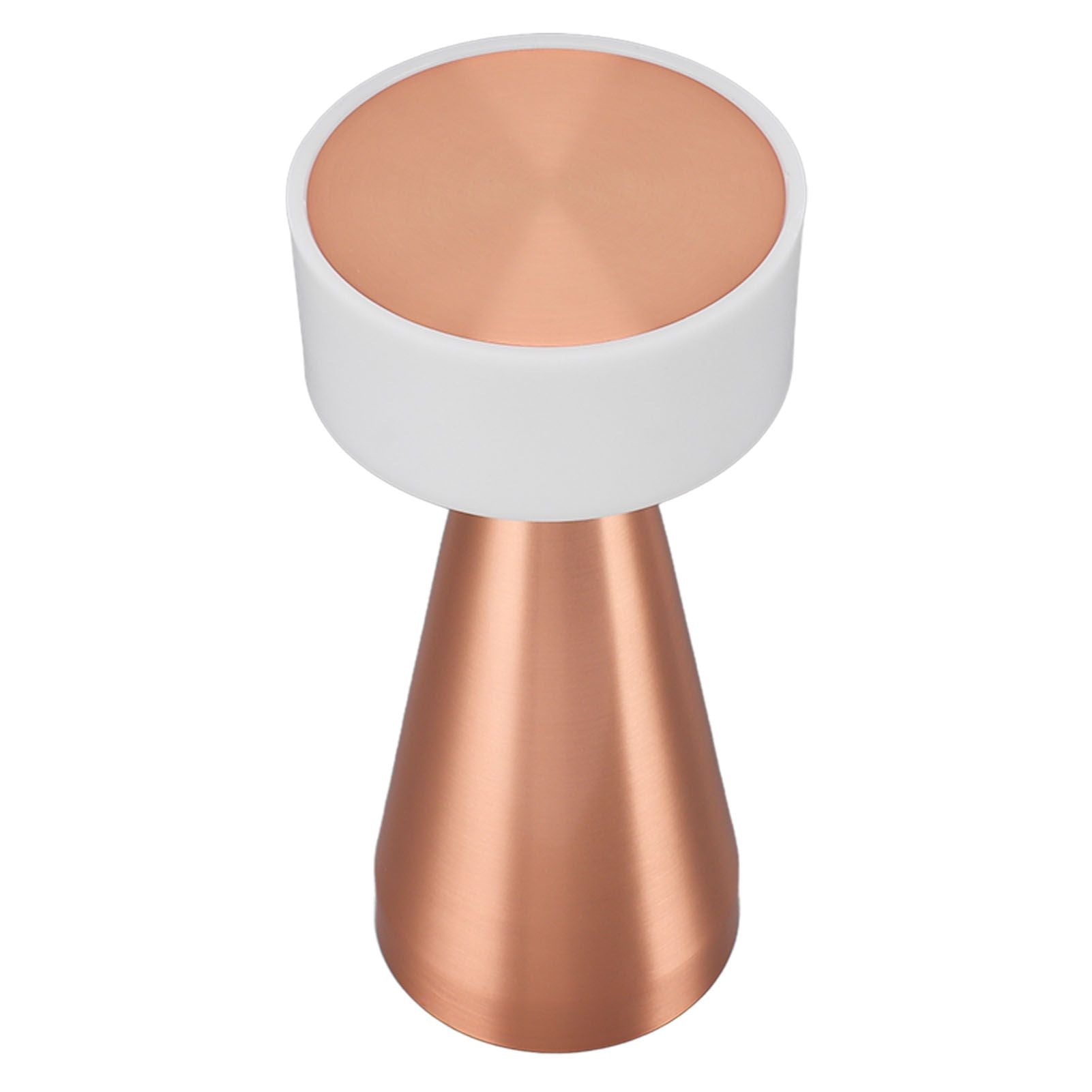 Portable LED Table Lamp 3 Color Temperatures Stepless Dimming 1800mAh Rechargeable Battery Nightstand Lamp Bedside Lamp Rose Gold