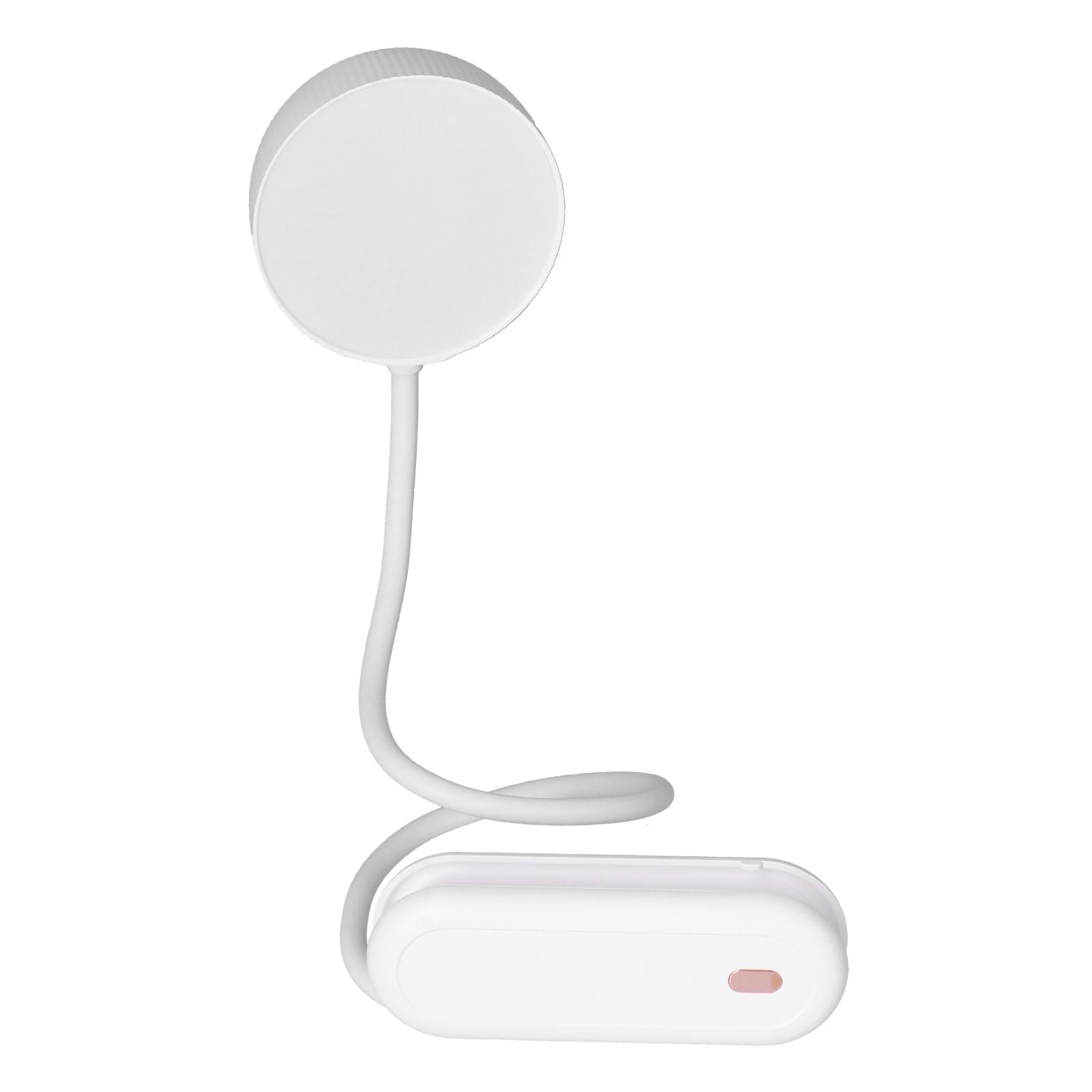 LED Desk Lamp with Gooseneck Night Light 3 Color Stepless Dimming Foldable Eye Protection Lamp USB ChargingWhite