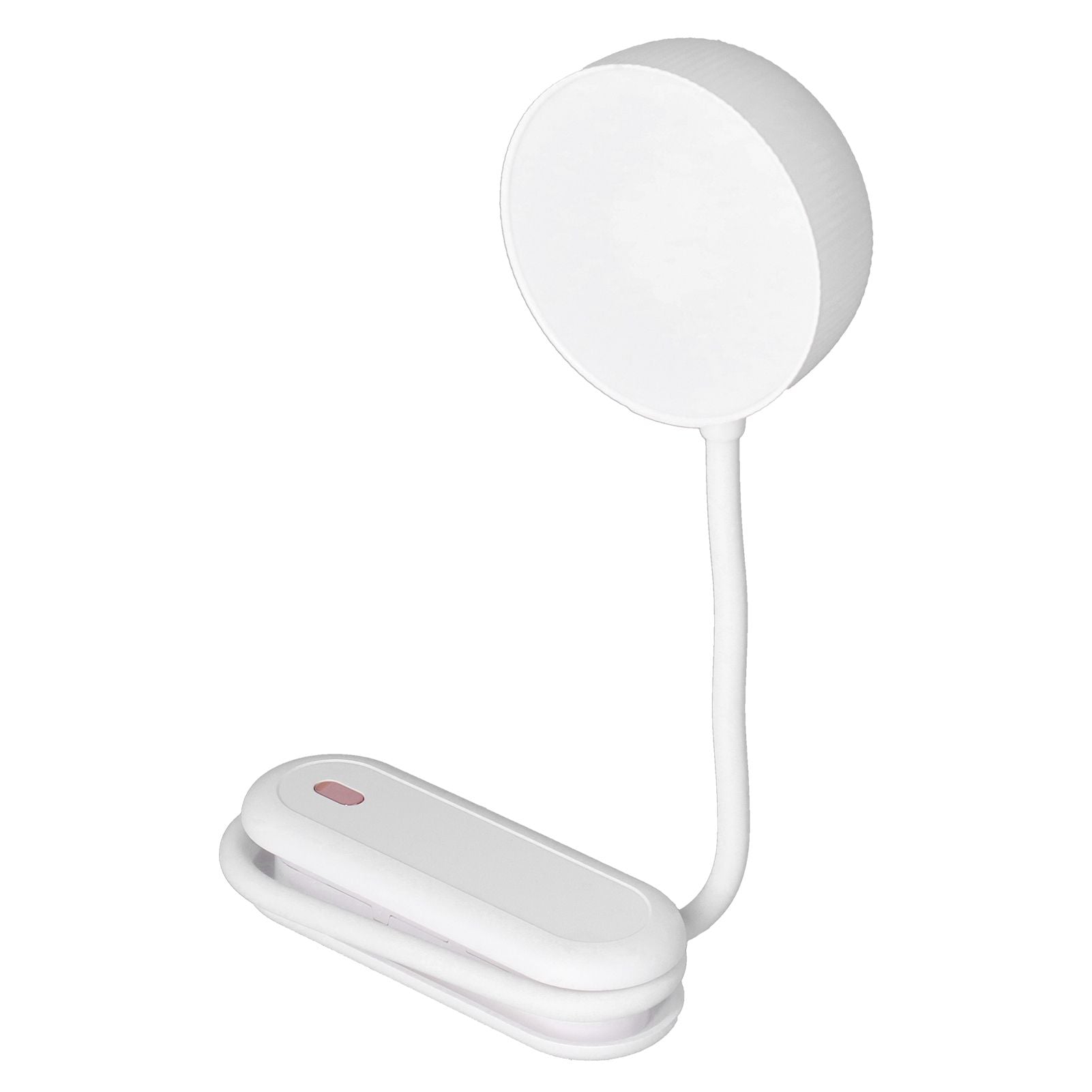LED Desk Lamp with Gooseneck Night Light 3 Color Stepless Dimming Foldable Eye Protection Lamp USB ChargingWhite