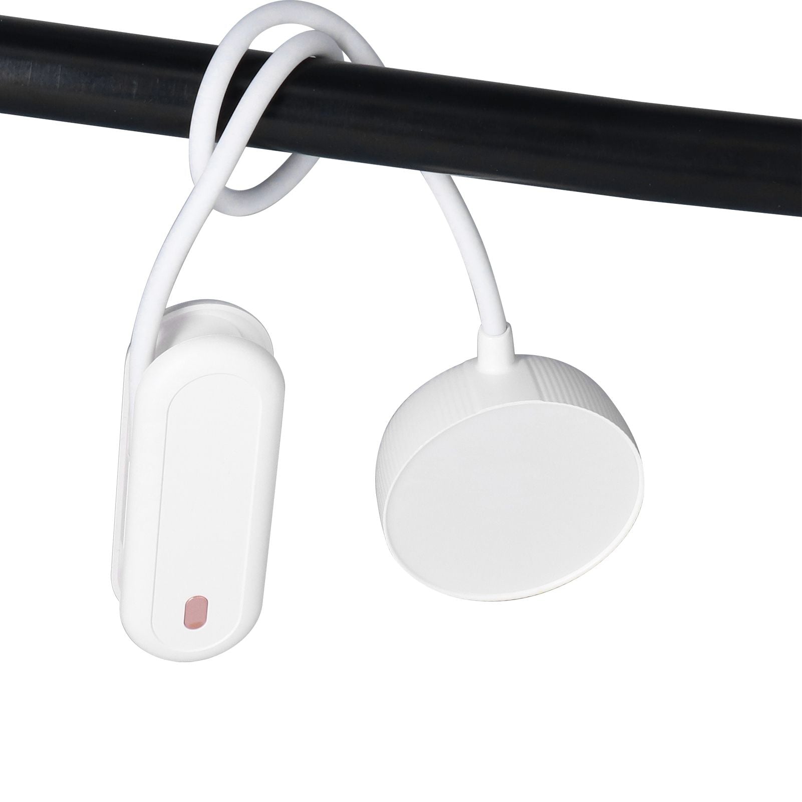LED Desk Lamp with Gooseneck Night Light 3 Color Stepless Dimming Foldable Eye Protection Lamp USB ChargingWhite
