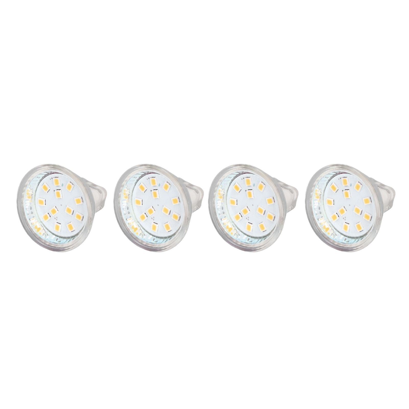 4PCS MR11 12LED Light Bulb 2W 300LM Spot Light Bulb Double Pin Base Landscape Light BulbWarm White 3000K