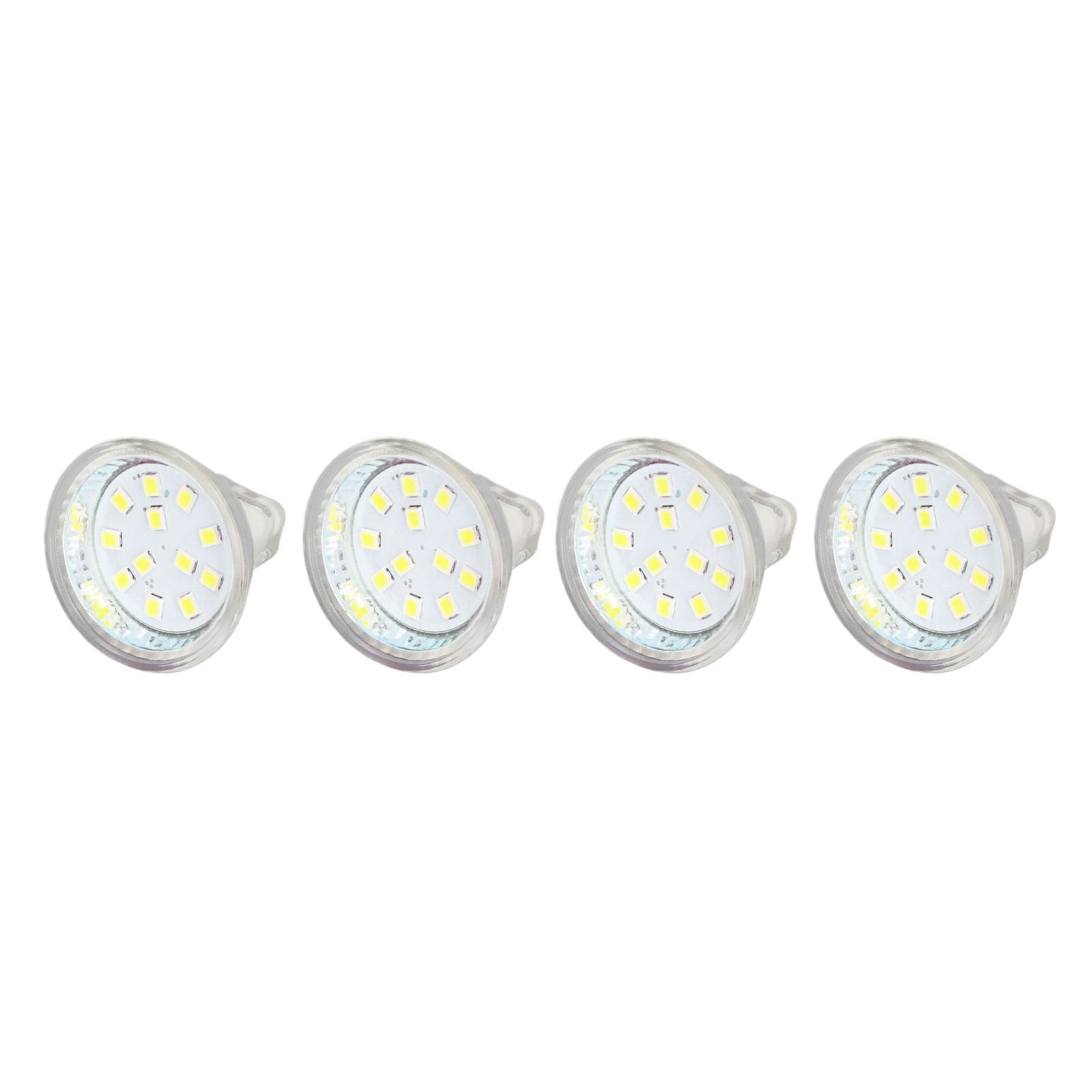 4PCS MR11 12LED Light Bulb 2W 300LM Spot Light Bulb Double Pin Base Landscape Light BulbCold White 6000K