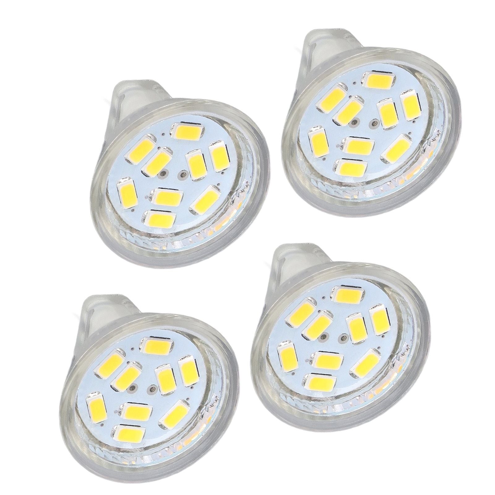 4Pcs MR11 LED Bulb 3W 300lm Bulb with 9 Beads Double Pin Base for Spotlight Landscape LampWarm White Light
