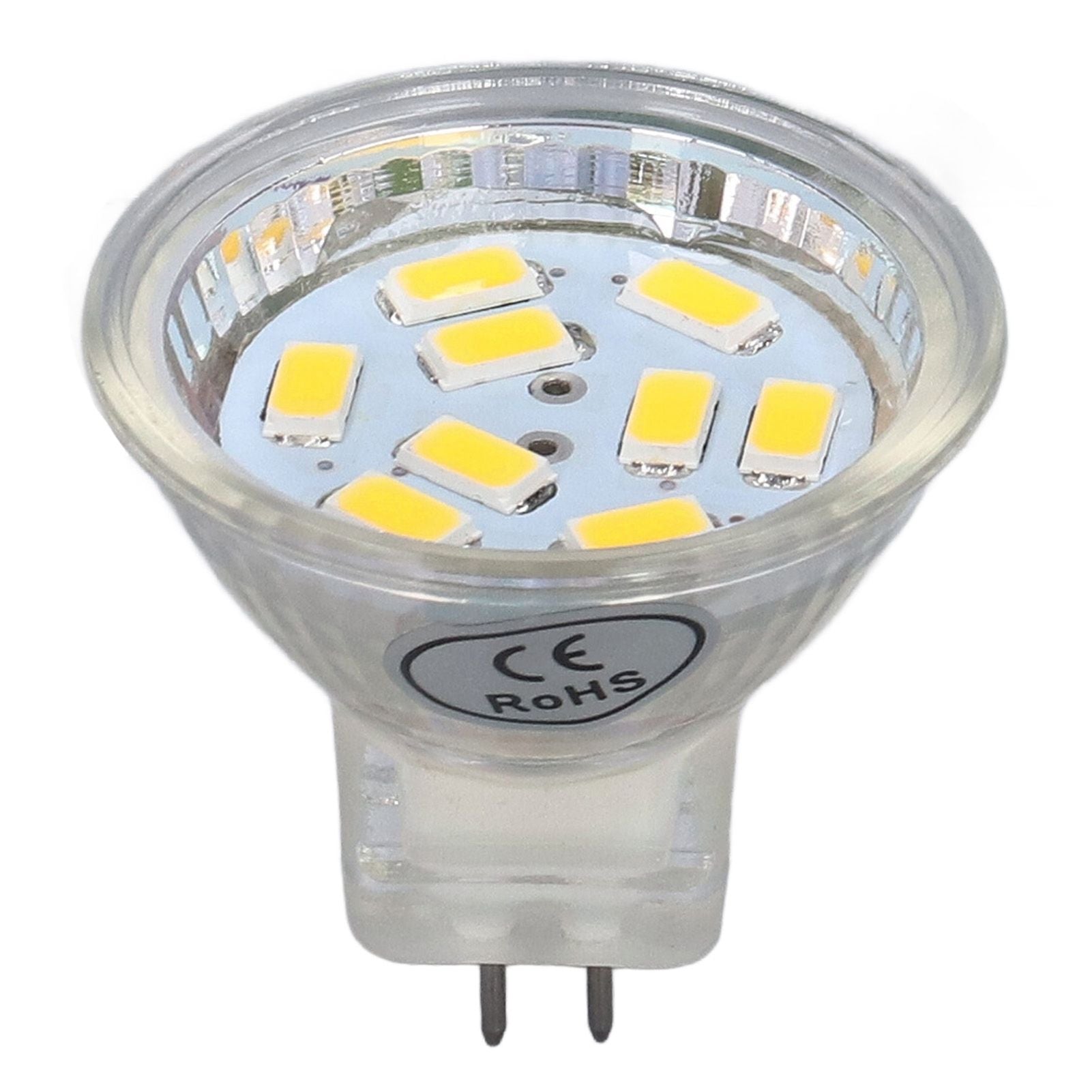 4Pcs MR11 LED Bulb 3W 300lm Bulb with 9 Beads Double Pin Base for Spotlight Landscape LampWarm White Light