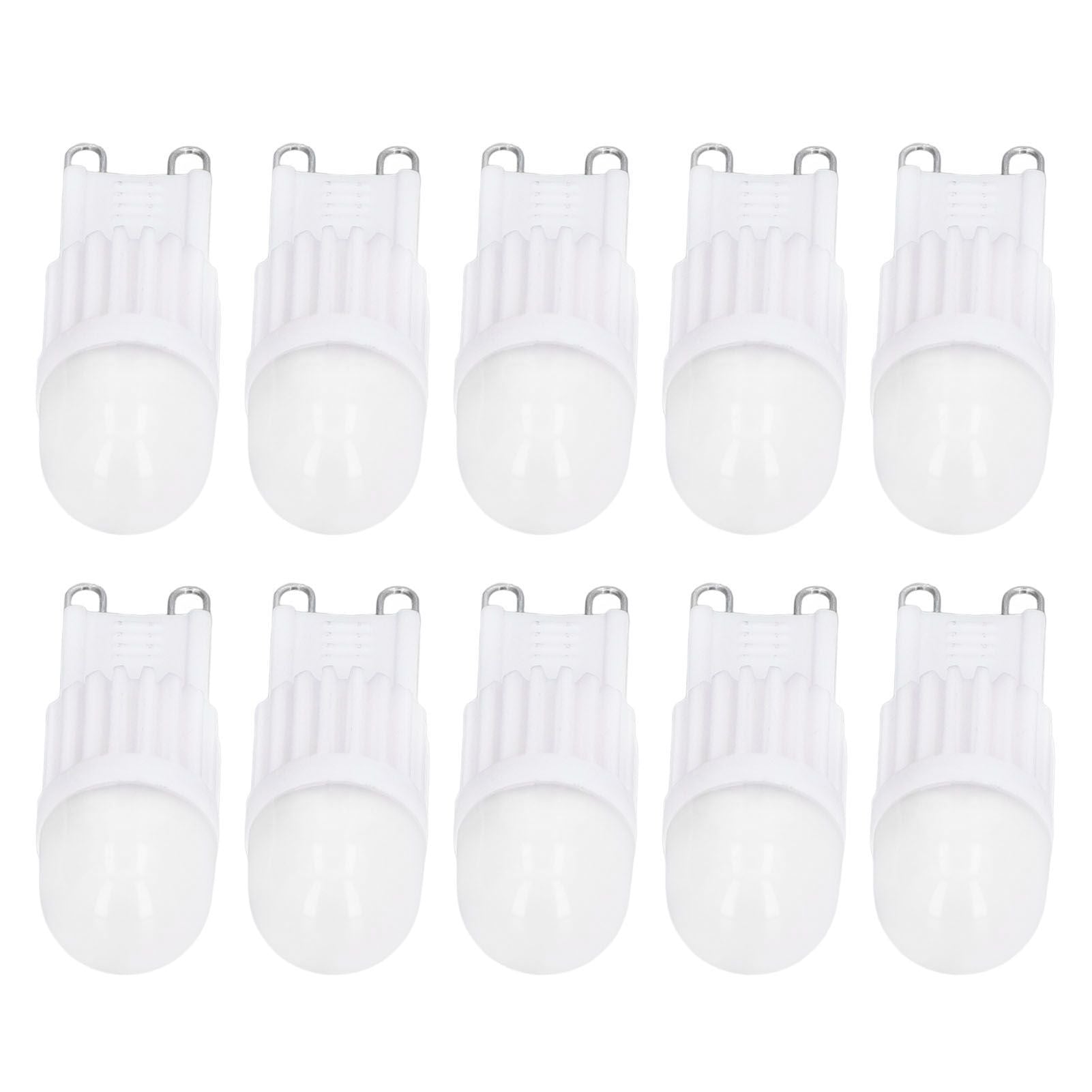 10pcs G9 Bulb Dimmable 2W 500lm G9 LED Bulb 30W Halogen Equivalent for Chandelier Ceiling Light Wall Lamp 220VWhite Light