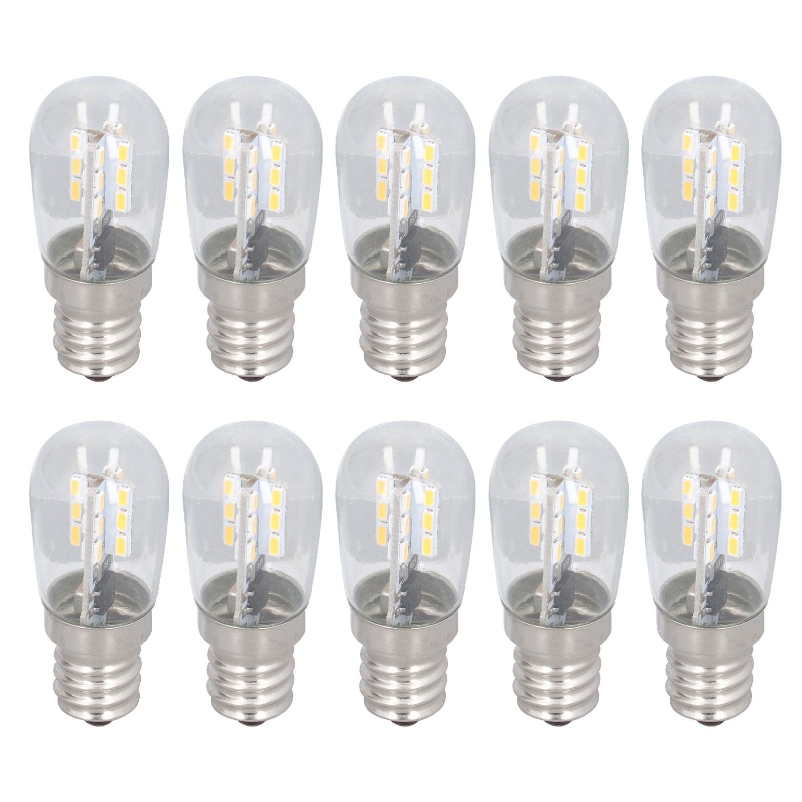 10PCS LED E12 Light Bulb Glass Small Ceiling Lamp Bulb 500LM Wall Lamp Bulb for Bedroom Office 220V