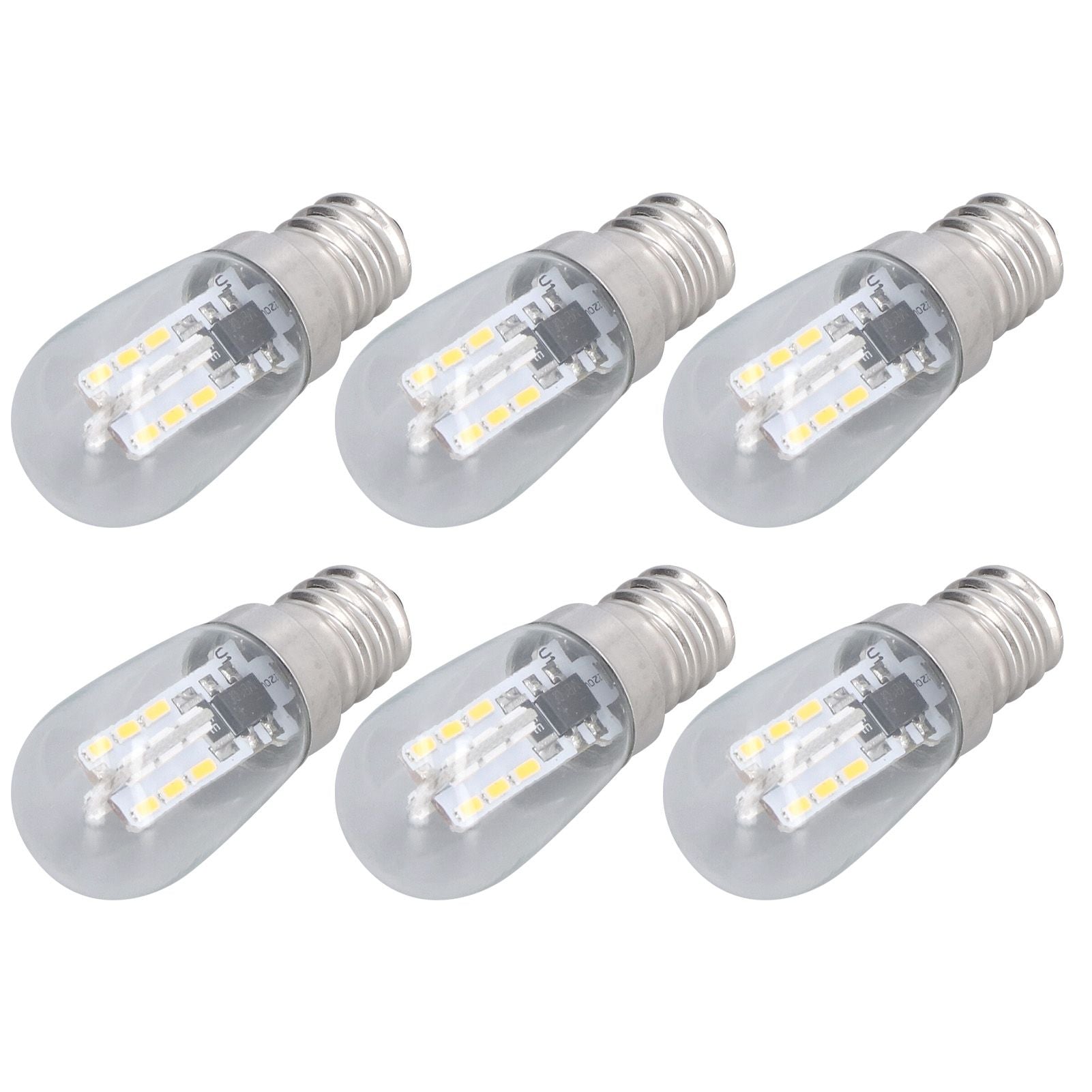 10PCS LED E12 Light Bulb Glass Small Ceiling Lamp Bulb 500LM Wall Lamp Bulb for Bedroom Office 220V
