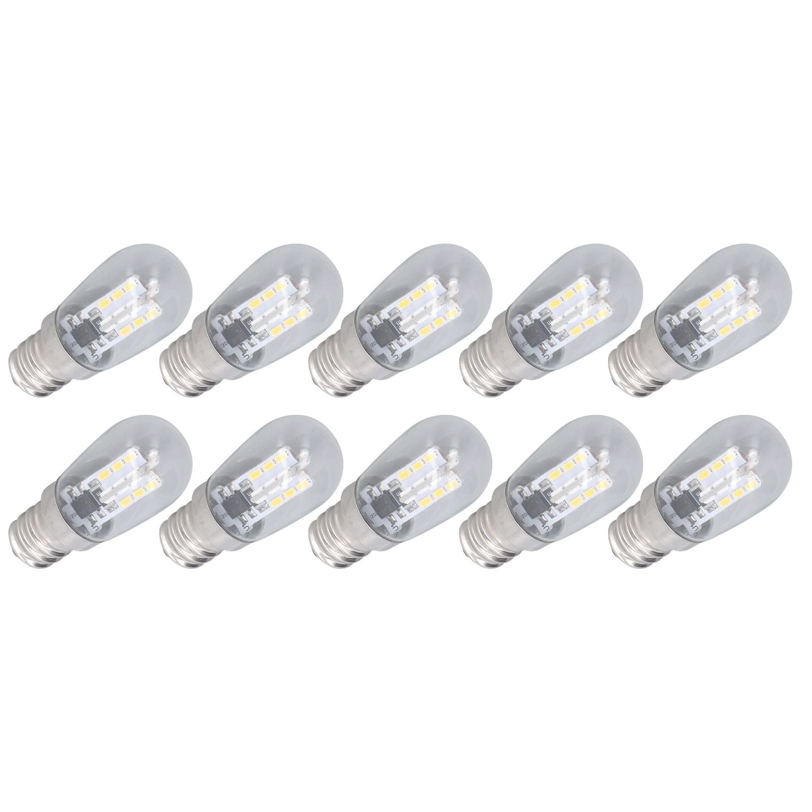 10PCS LED E12 Light Bulb Glass Small Ceiling Lamp Bulb 500LM Wall Lamp Bulb for Bedroom Office 220V