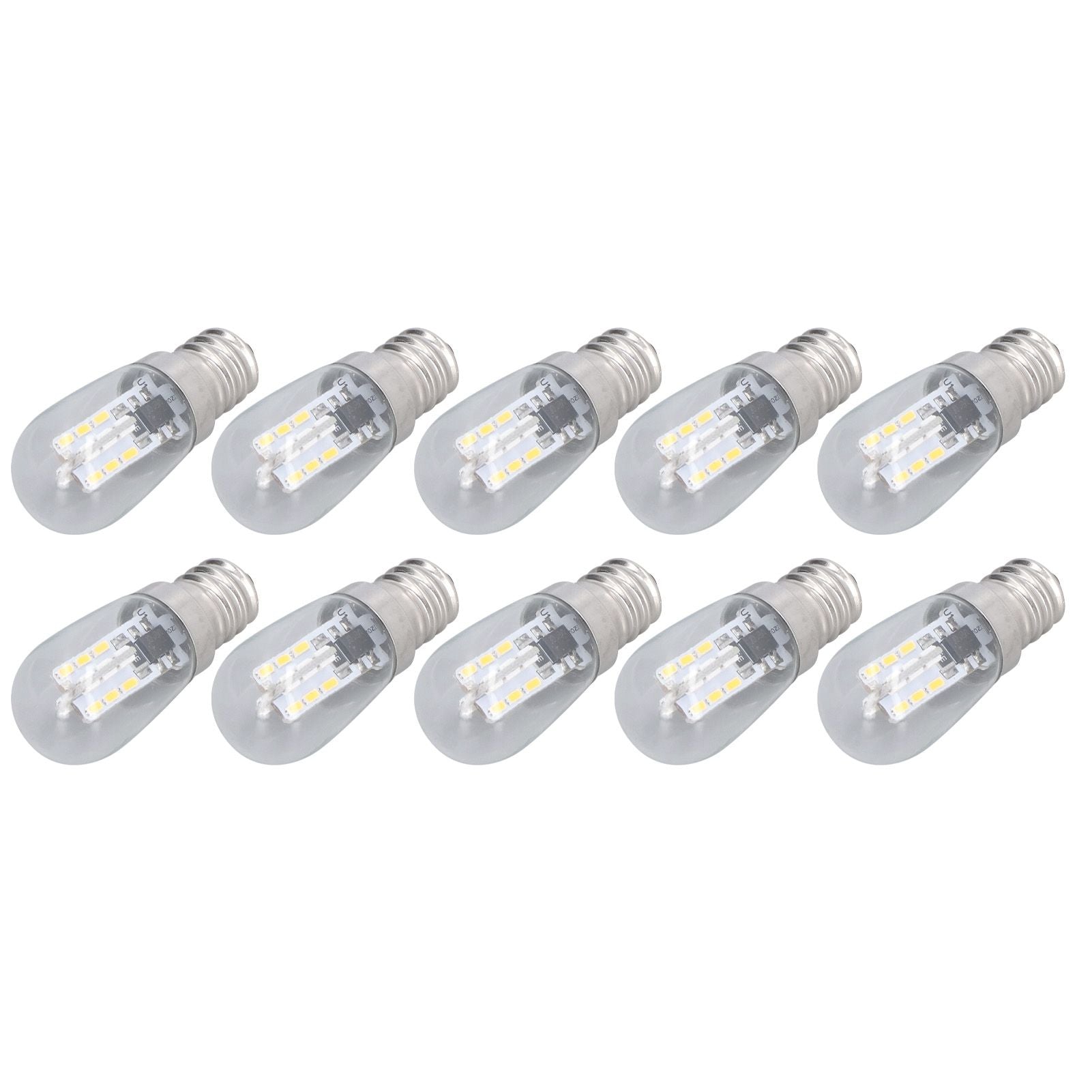 10PCS LED E12 Light Bulb Glass Small Ceiling Lamp Bulb 500LM Wall Lamp Bulb for Bedroom Office 220V