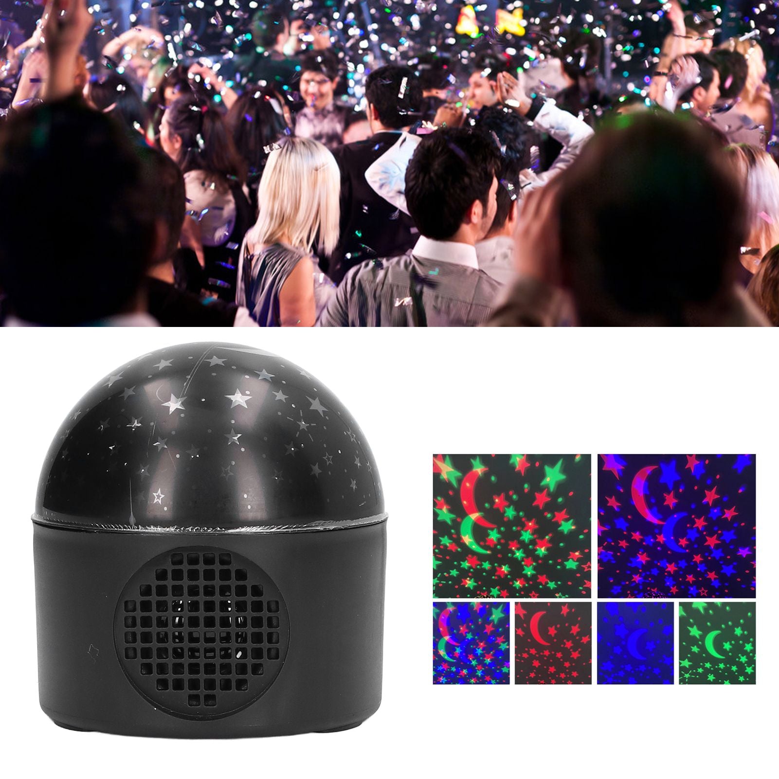 Star Projector Night Light Colorful Effect Multifunction Wireless Connections Skylight Projector