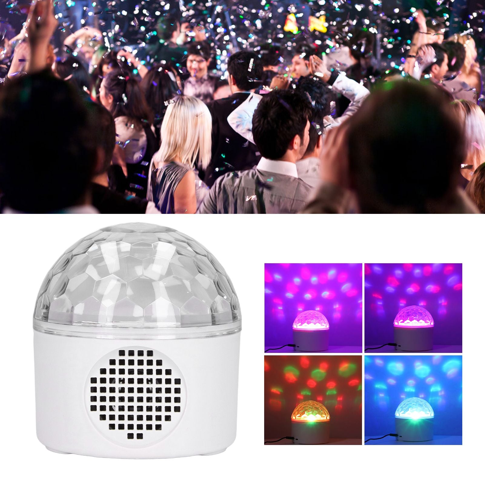 Star Projector Night Light Wireless Connection Colorful Effect USB Powered Multifunction Skylight Projector