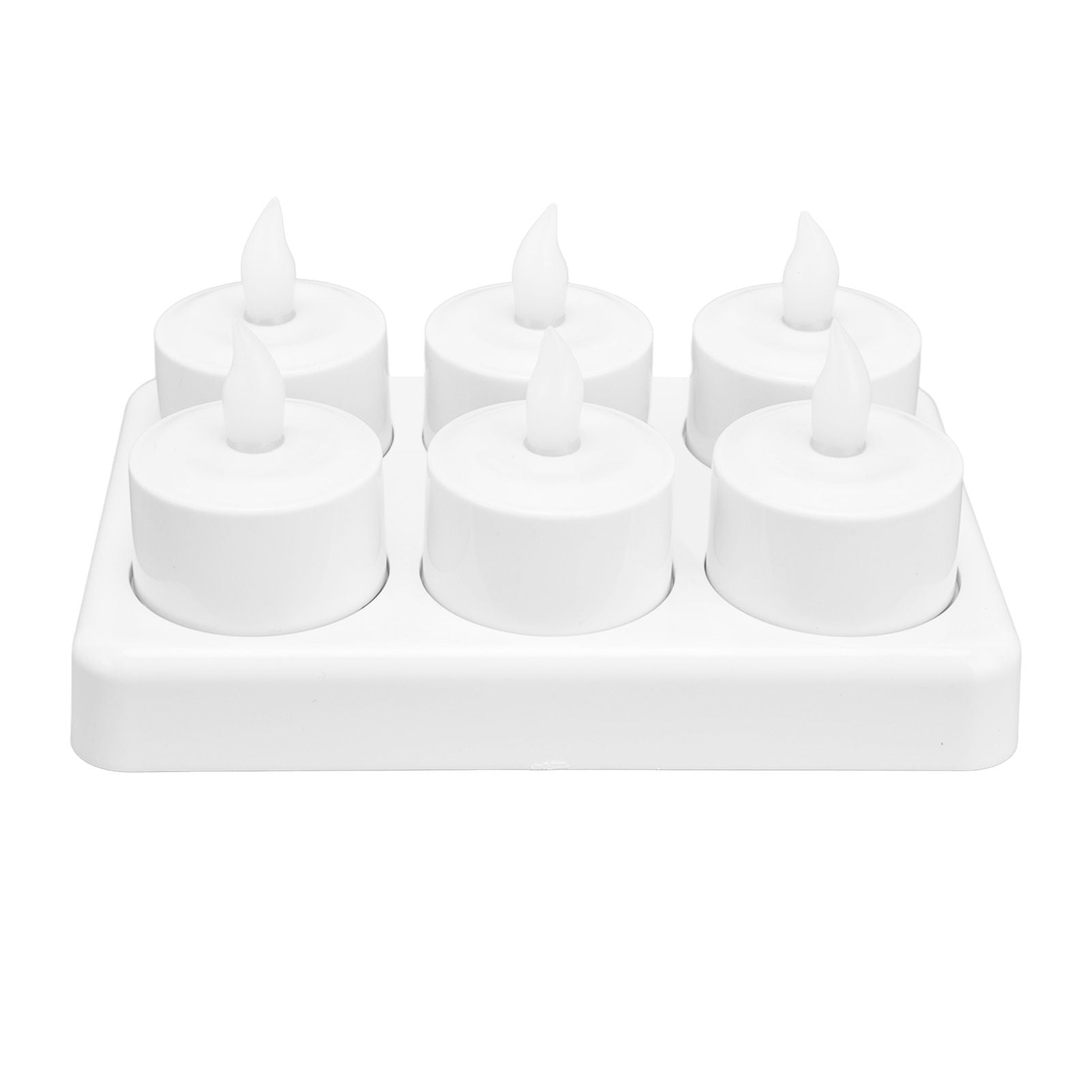 Candle Light Warm White Light LED Tea Light for Wedding Party Table Dining Room 100‑240VAU Plug
