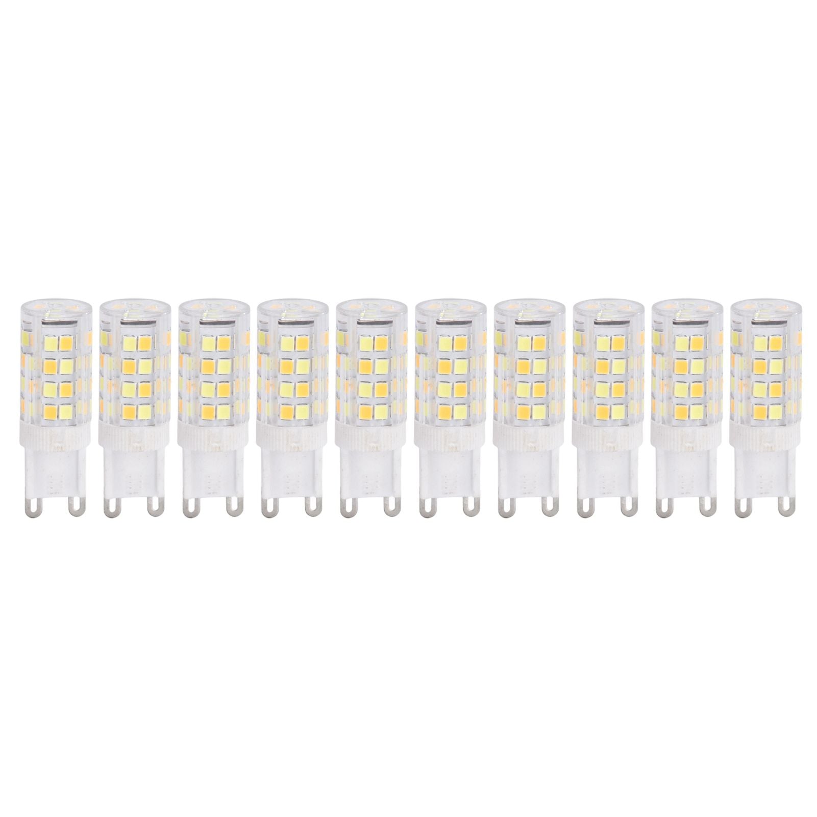 10PCS G9 220V LED Lamp Dimmable Ceramic LED Bulb Replace Halogen Lamp for ChandelierG9 5W 52LED