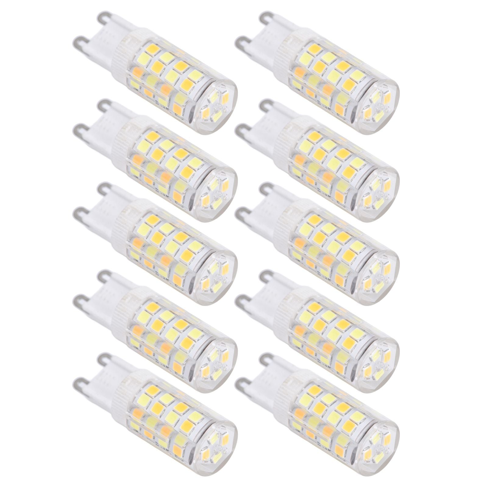 10PCS G9 220V LED Lamp Dimmable Ceramic LED Bulb Replace Halogen Lamp for ChandelierG9 5W 52LED