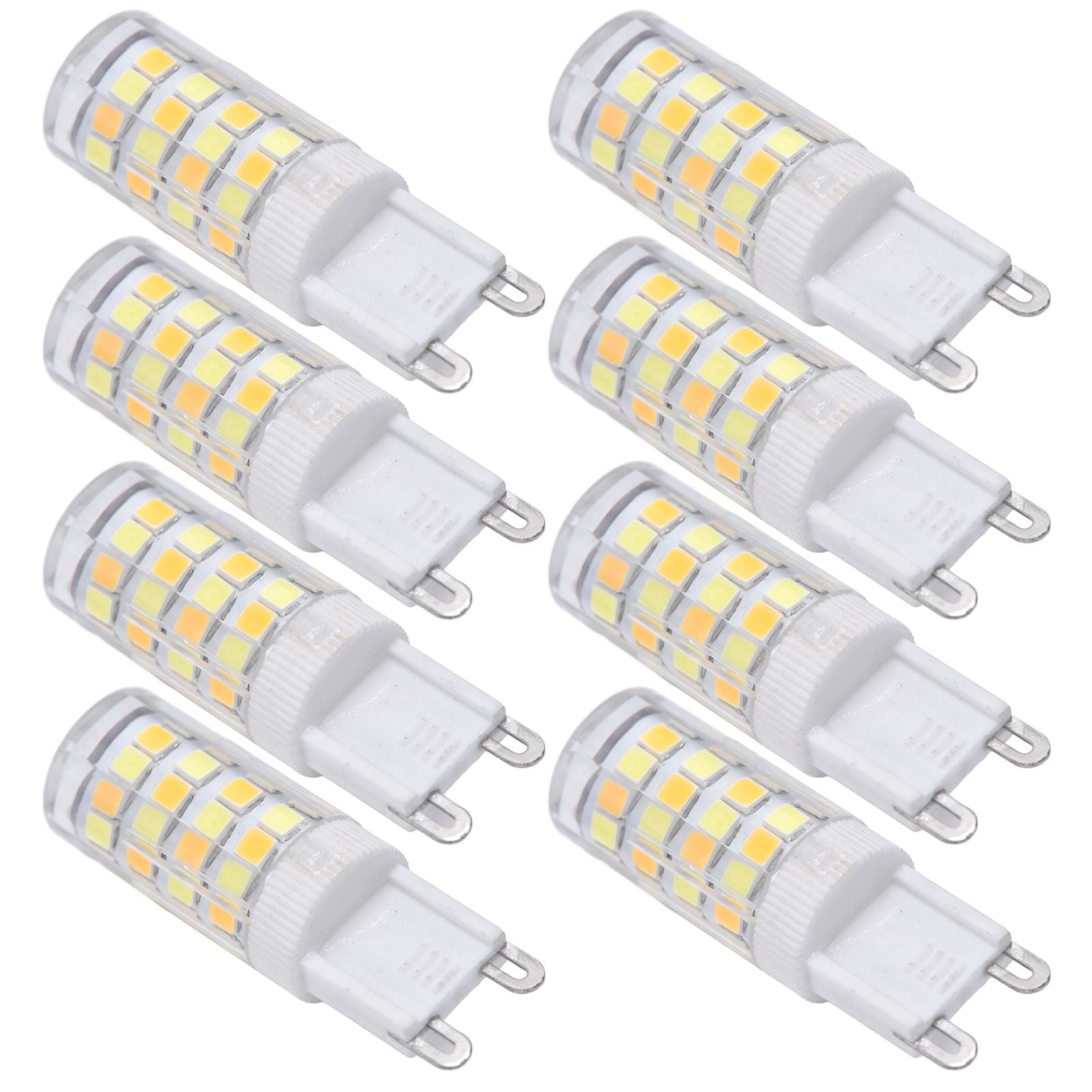10PCS G9 220V LED Lamp Dimmable Ceramic LED Bulb Replace Halogen Lamp for ChandelierG9 5W 52LED