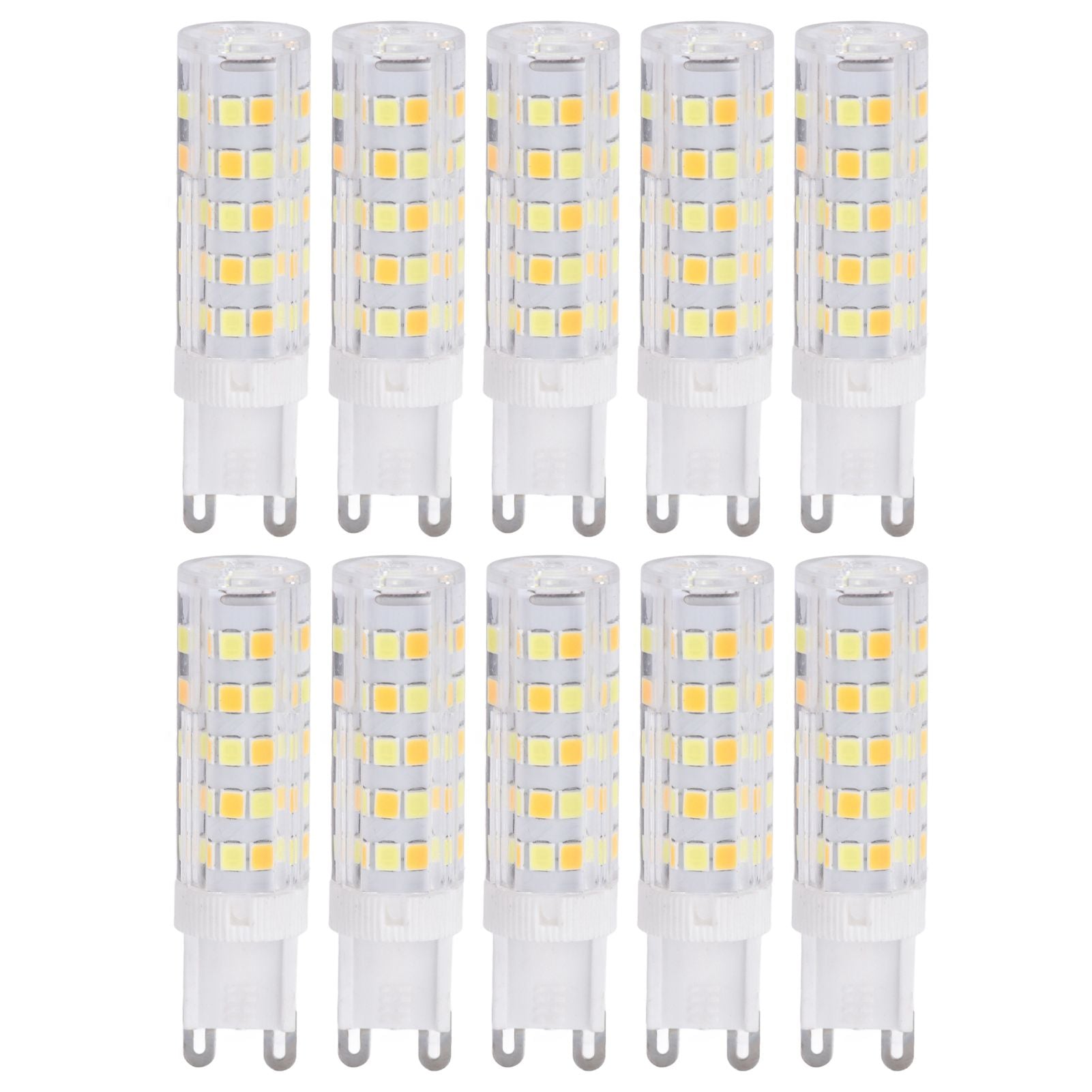 10PCS G9 220V LED Lamp Dimmable Ceramic LED Bulb Replace Halogen Lamp for ChandelierG9 7W 64LED