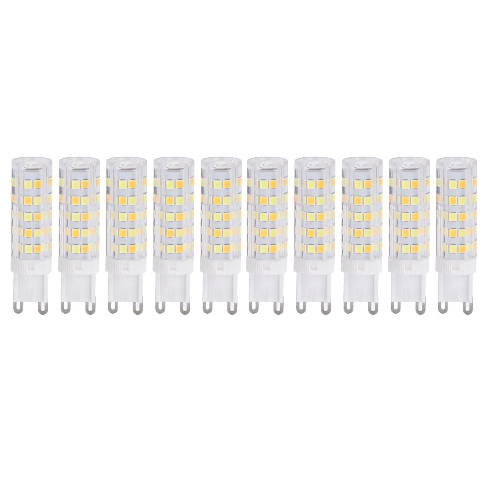 10PCS G9 220V LED Lamp Dimmable Ceramic LED Bulb Replace Halogen Lamp for ChandelierG9 7W 64LED
