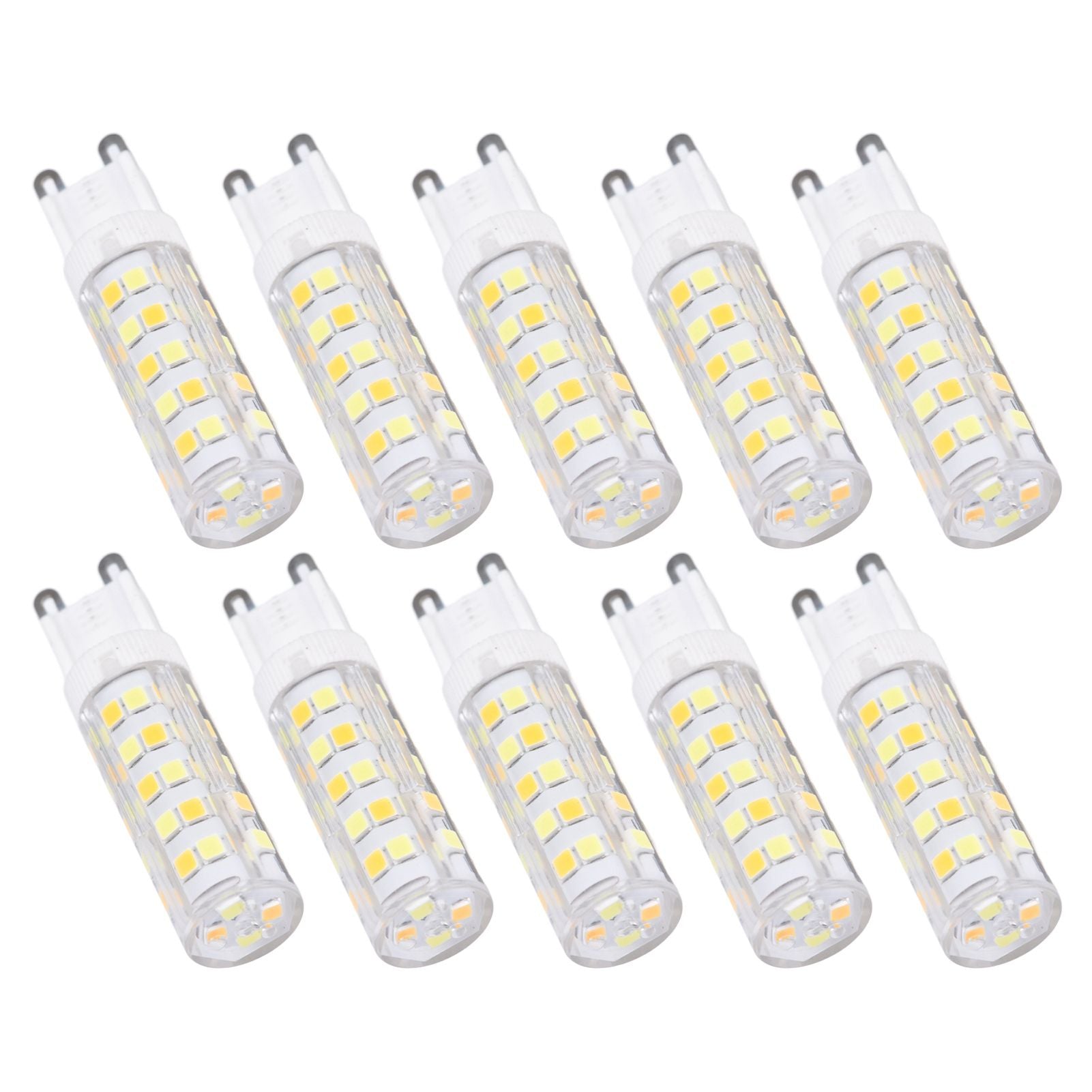 10PCS G9 220V LED Lamp Dimmable Ceramic LED Bulb Replace Halogen Lamp for ChandelierG9 7W 64LED
