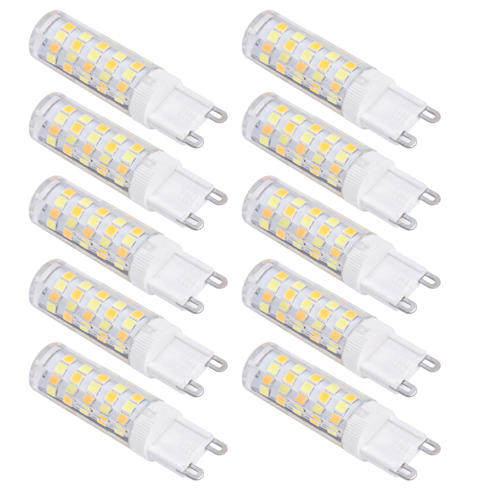 10PCS G9 220V LED Lamp Dimmable Ceramic LED Bulb Replace Halogen Lamp for ChandelierG9 7W 64LED