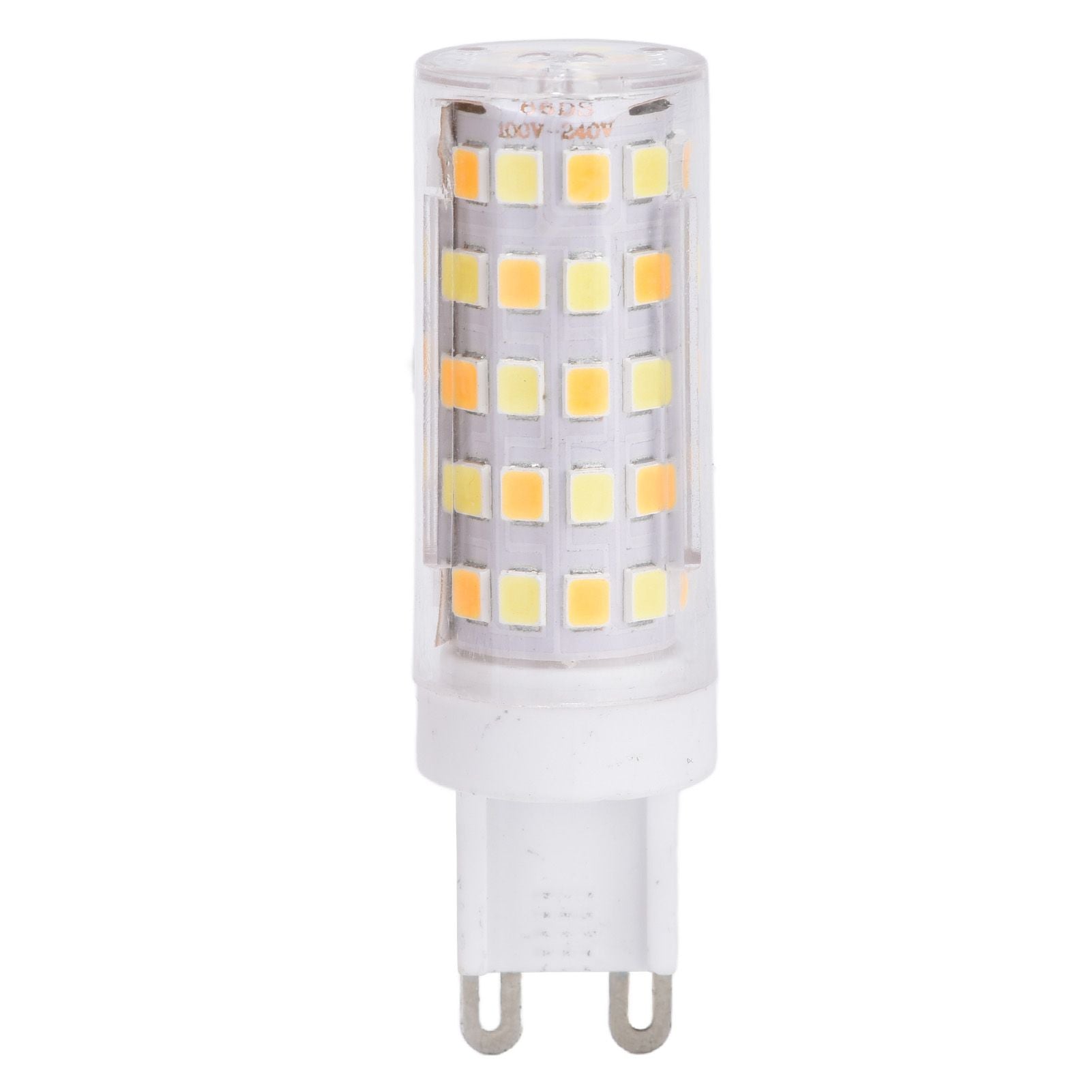 6PCS 66LED G9 Light Bulb 9W 85‑265V Small Ceiling Lamp Bulb 3 Light Color Wall Lamp Bulb for Home