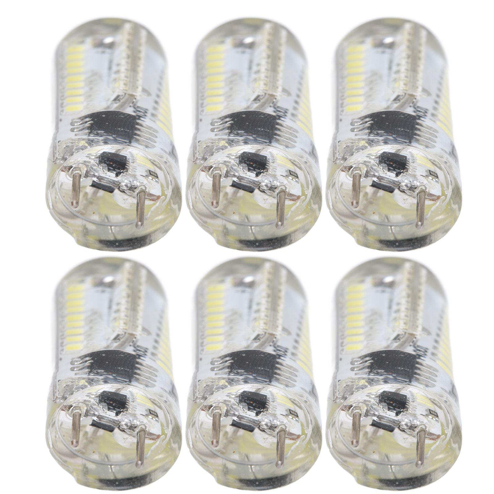 6Pcs G8 Small Bulbs 5W Small Bulb Light Source 80LED for CeilingLamp Wall Lamp Table Lamp 110VWarm Light