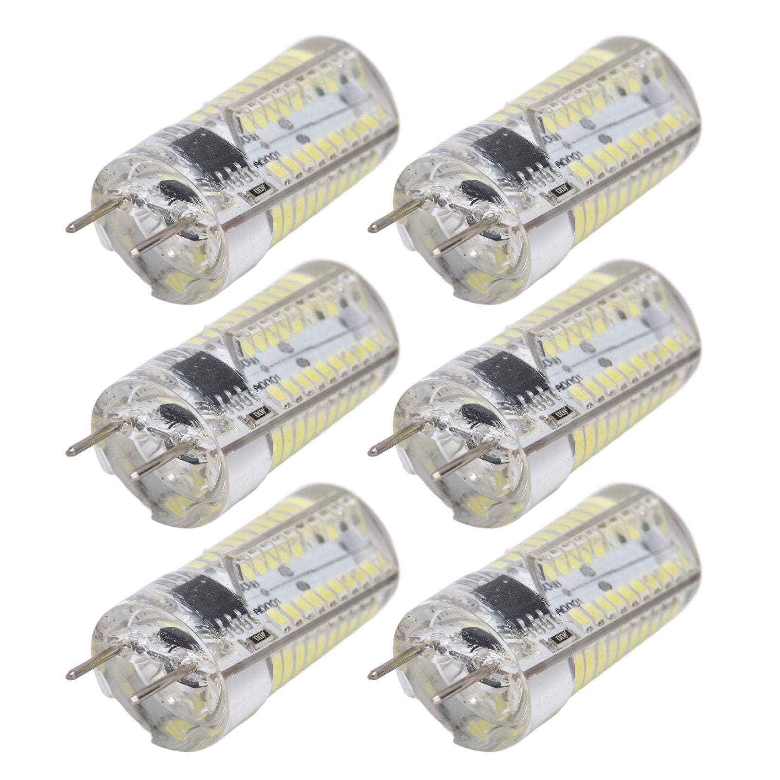6Pcs G8 Small Bulbs 5W Small Bulb Light Source 80LED for CeilingLamp Wall Lamp Table Lamp 110VWarm Light
