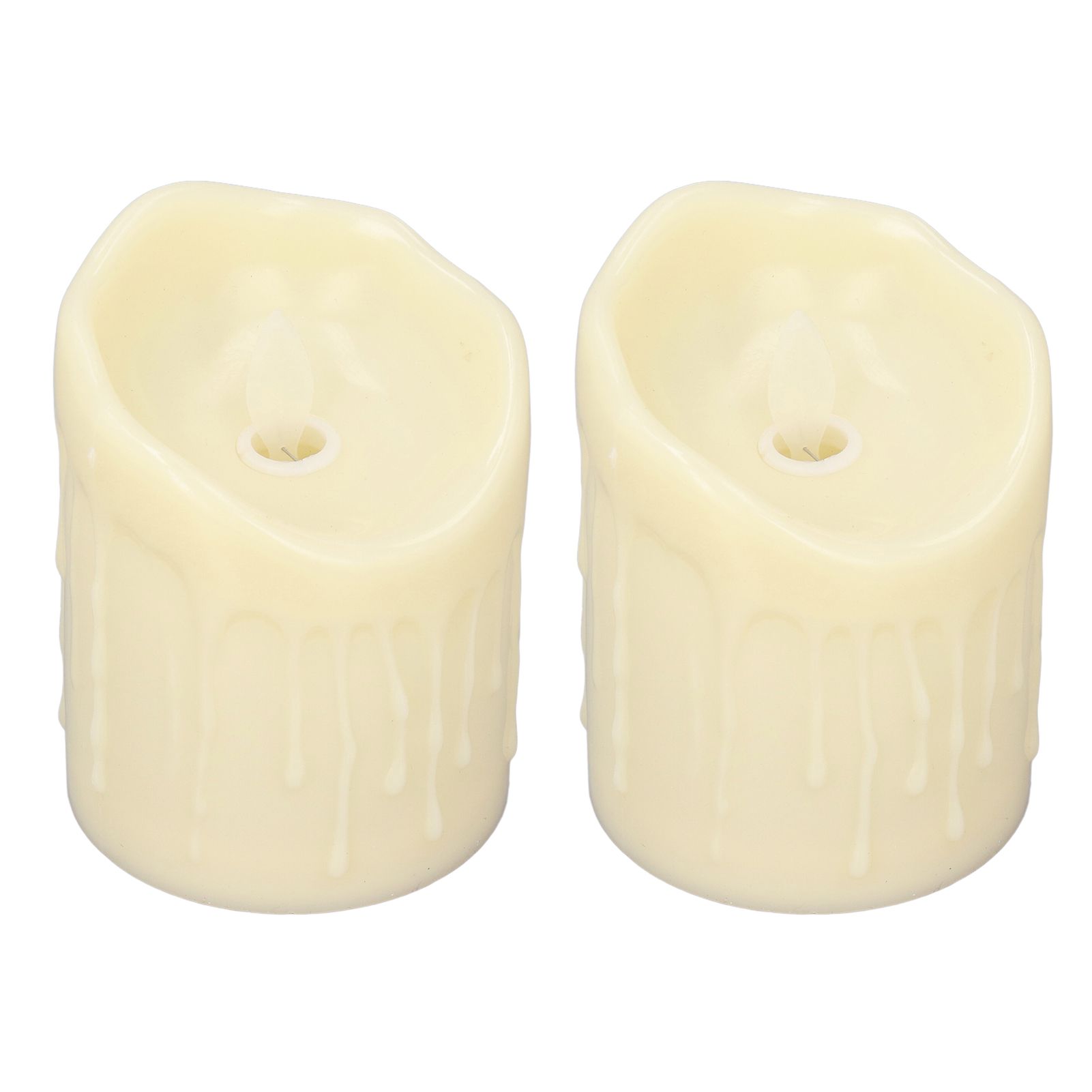 2pcs Flameless Candles Lamp Simulation LED Candle Light for Dating Wedding Proposal