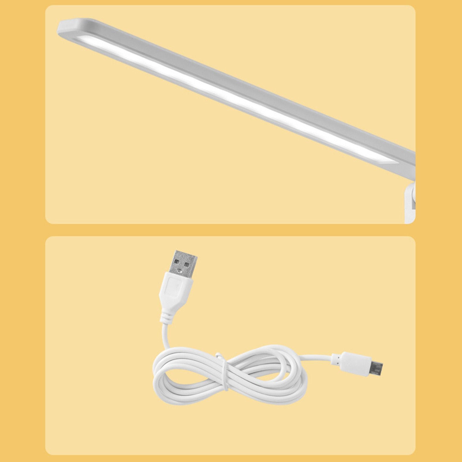 Table Lamp Eye Protection Touch Dimming Plug In 180 Degree Flip Folding Stand Design LED Learning Desk Lamp