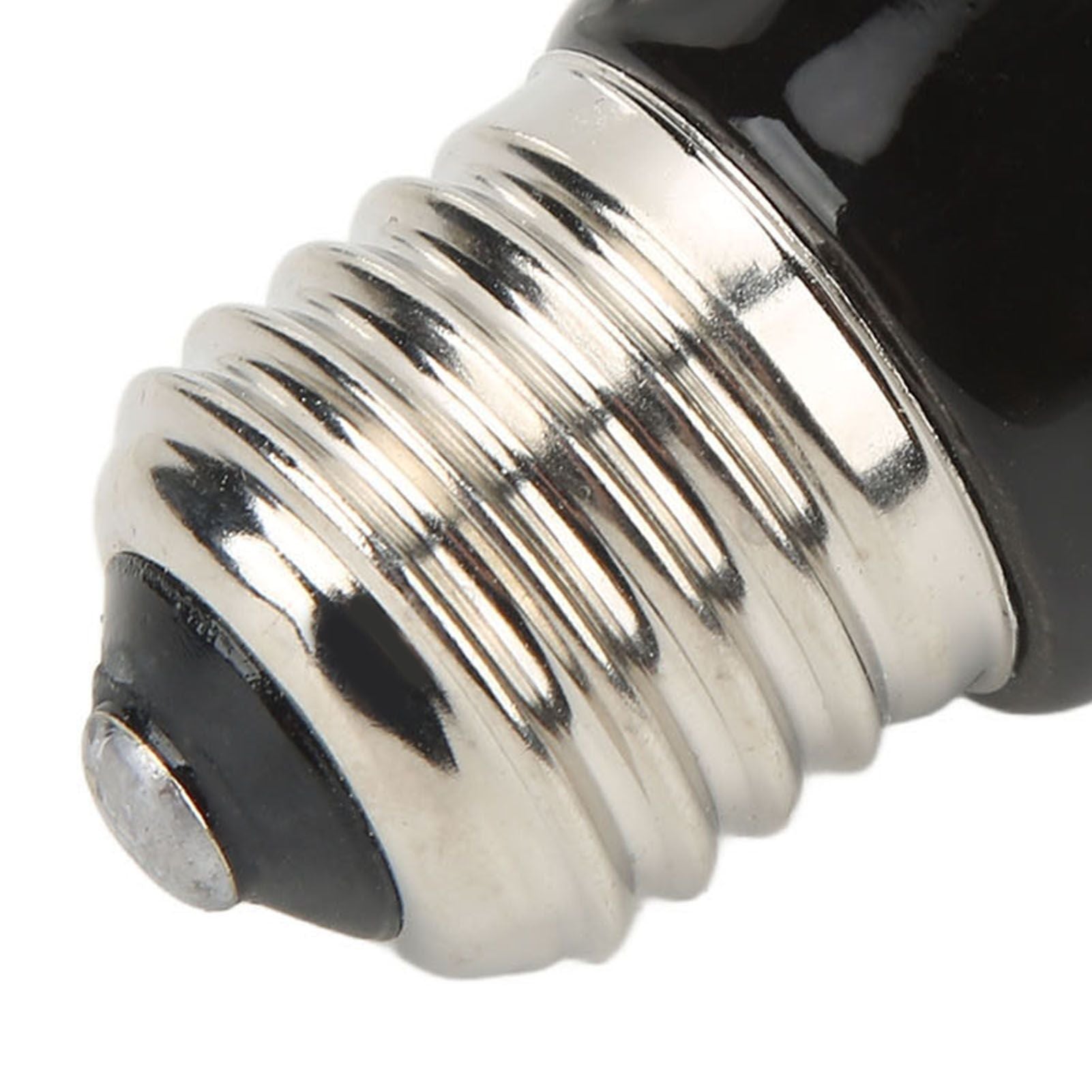 Ceramic Reptile Heat Lamp Bulb Mini Infrared Heat Ceramic Amphibian Heating Lamp for Lizards Reptiles 220V‑240V 100W Black