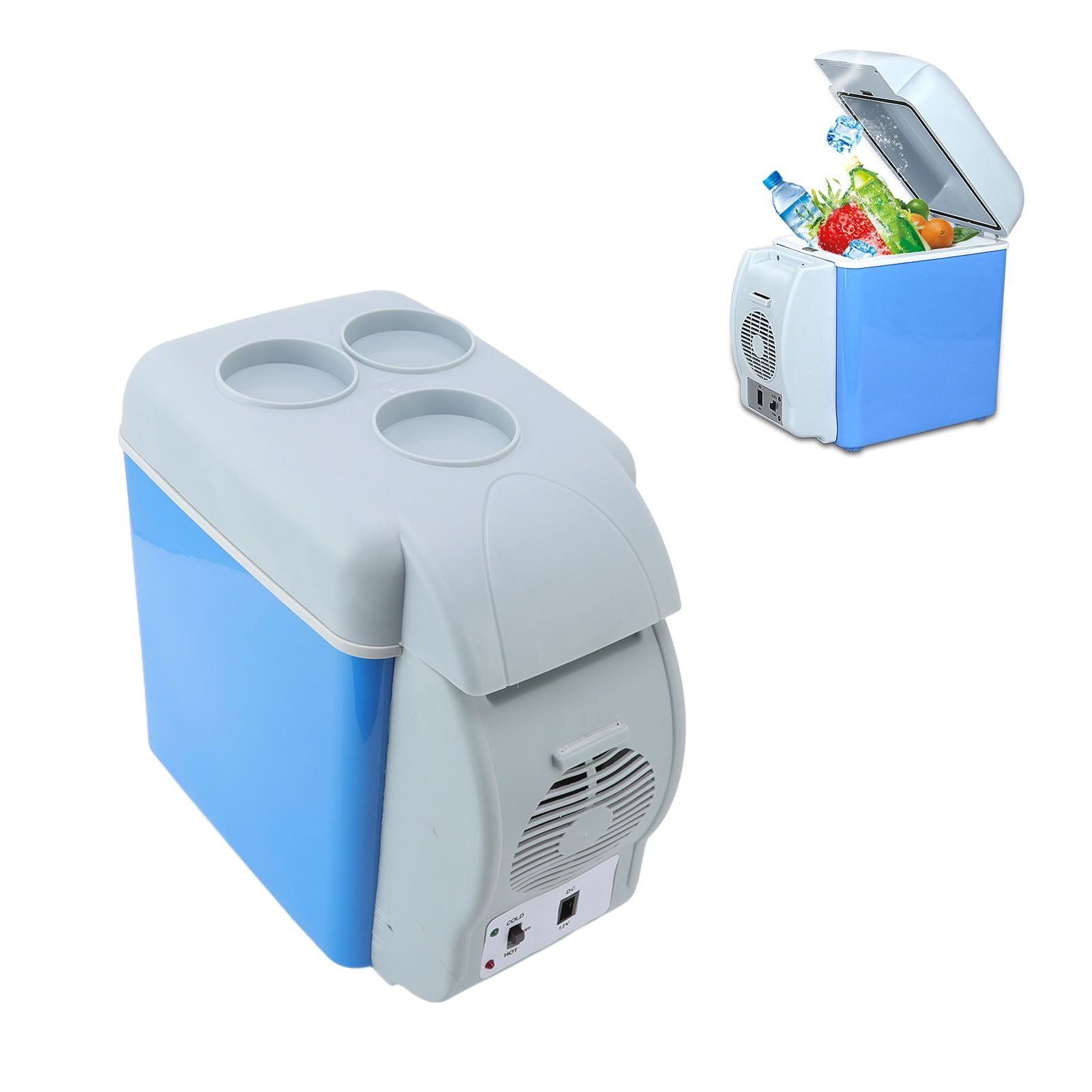 Car Fridge 12V DC Power Supply Cold Warm Dual Use Electric Cooler Summer Refrigeration Portable Mini Car Refrigerator for Cars