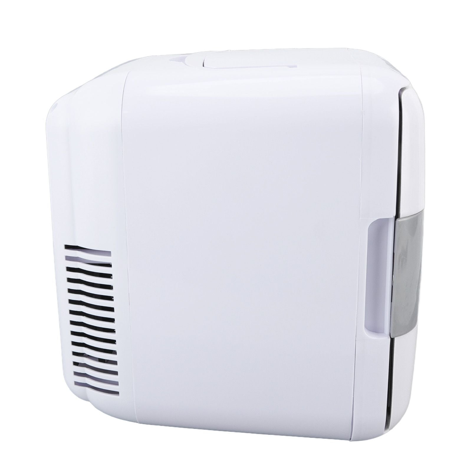 Car Fridge 4 Liters Durable ABS Cosmetic Storage Detachable Partition Portable Mini Fridge for Food Cosmetic Car White