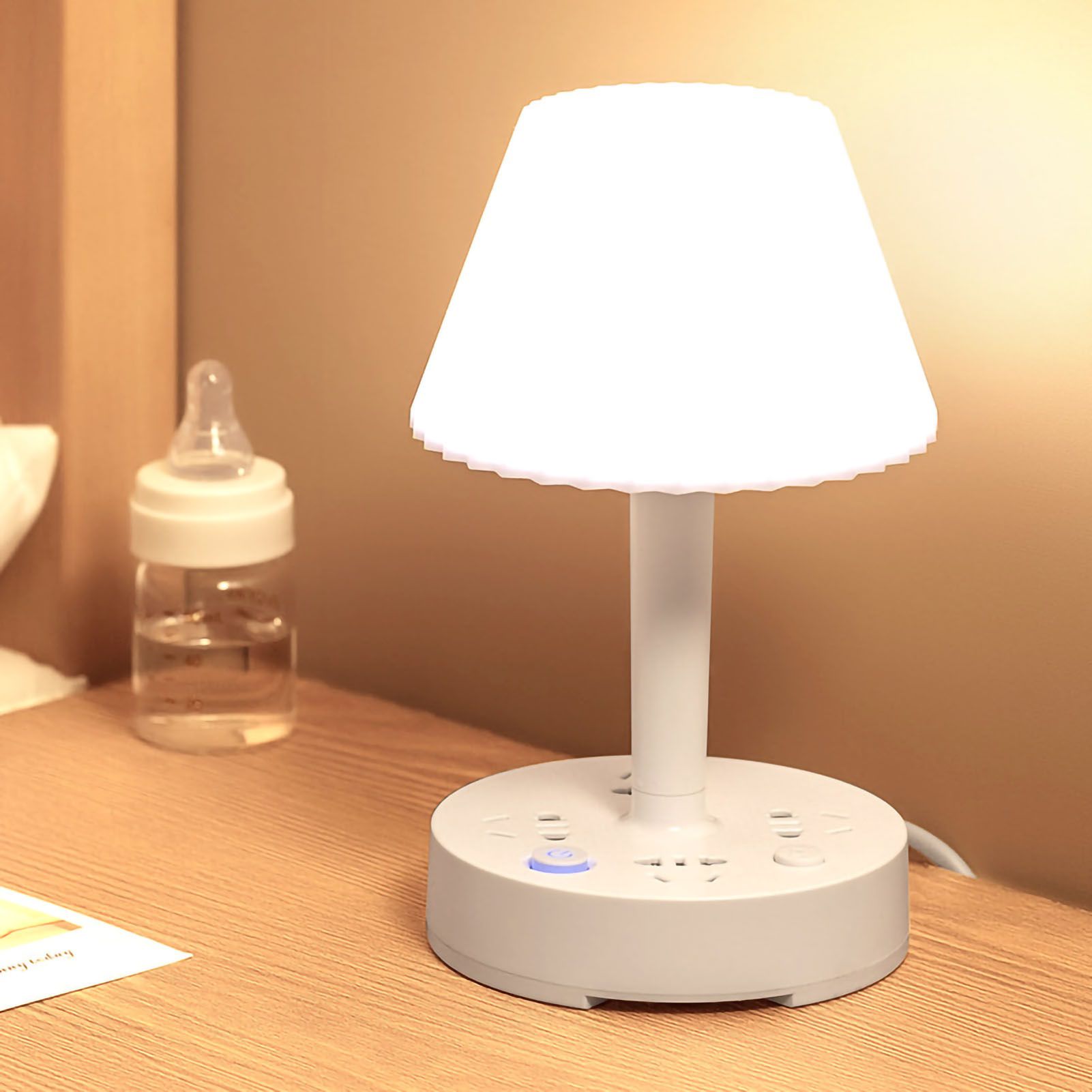 Table Lamp Creative Multifunctional Conversion Socket Desk Lamp Power Strip for Dormitory Computer CN 110‑250V