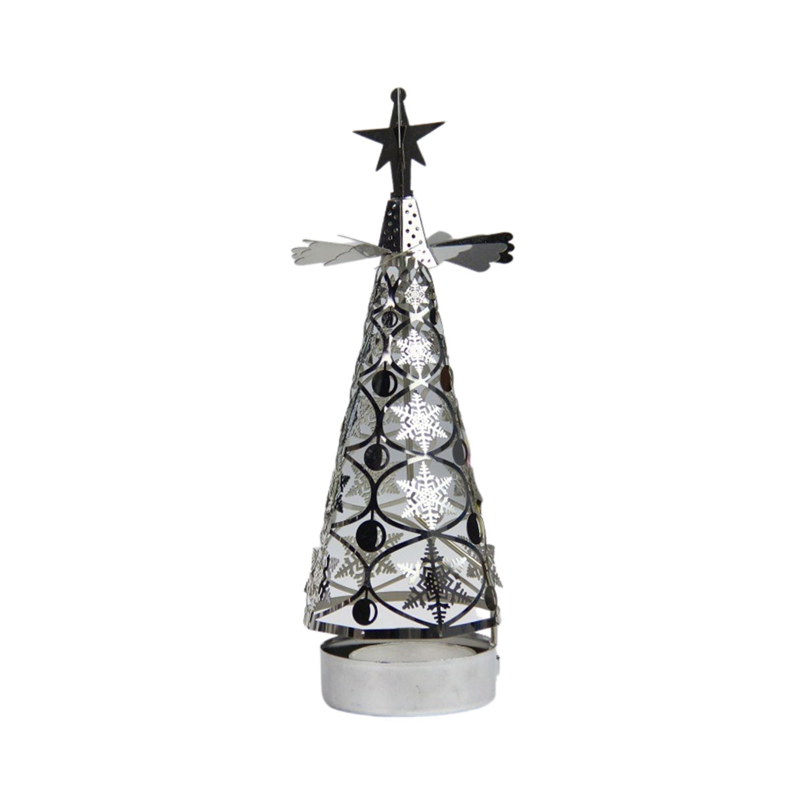 Christmas Aromatherapy Candle Hot Tree Revolving Candle Holder Walking Light