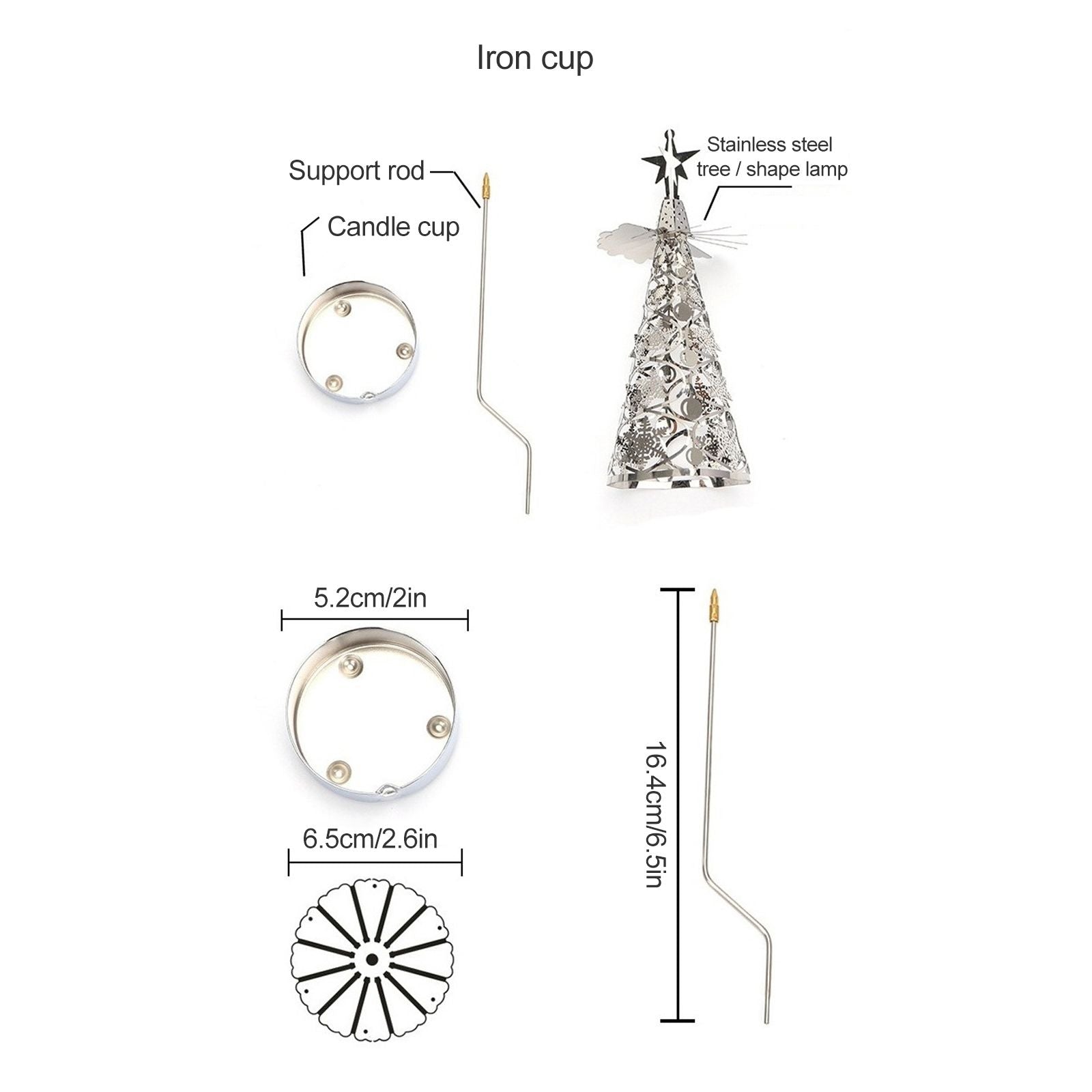 Christmas Aromatherapy Candle Hot Tree Revolving Candle Holder Walking Light