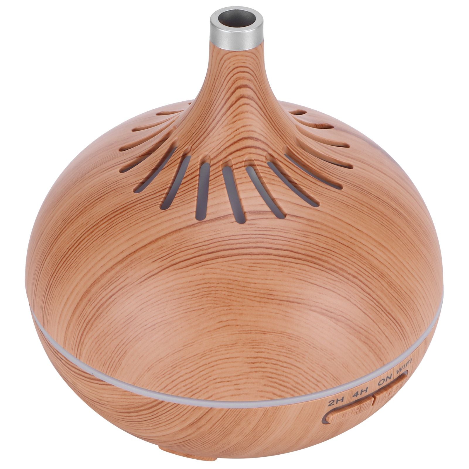 400ml Aroma Diffuser WIFI Control Wood Grain Aromatherapy Humidifier Colorful Night Light 100-240VAU Plug