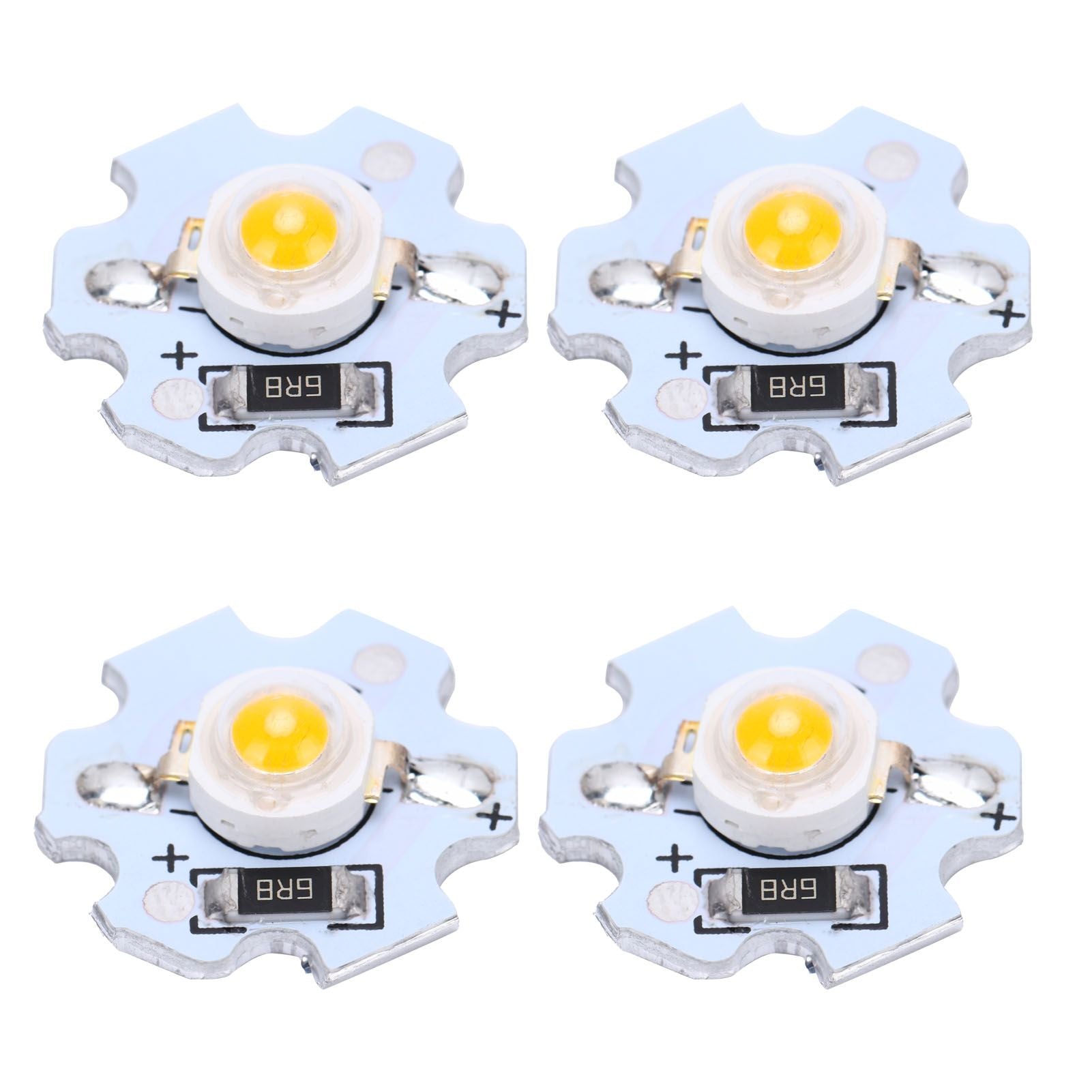 25Pcs 5V LED Chips 200LM 1W High Power LED Lamp Beads for DIY Lighting FixturesYellow Light 588‑590NM