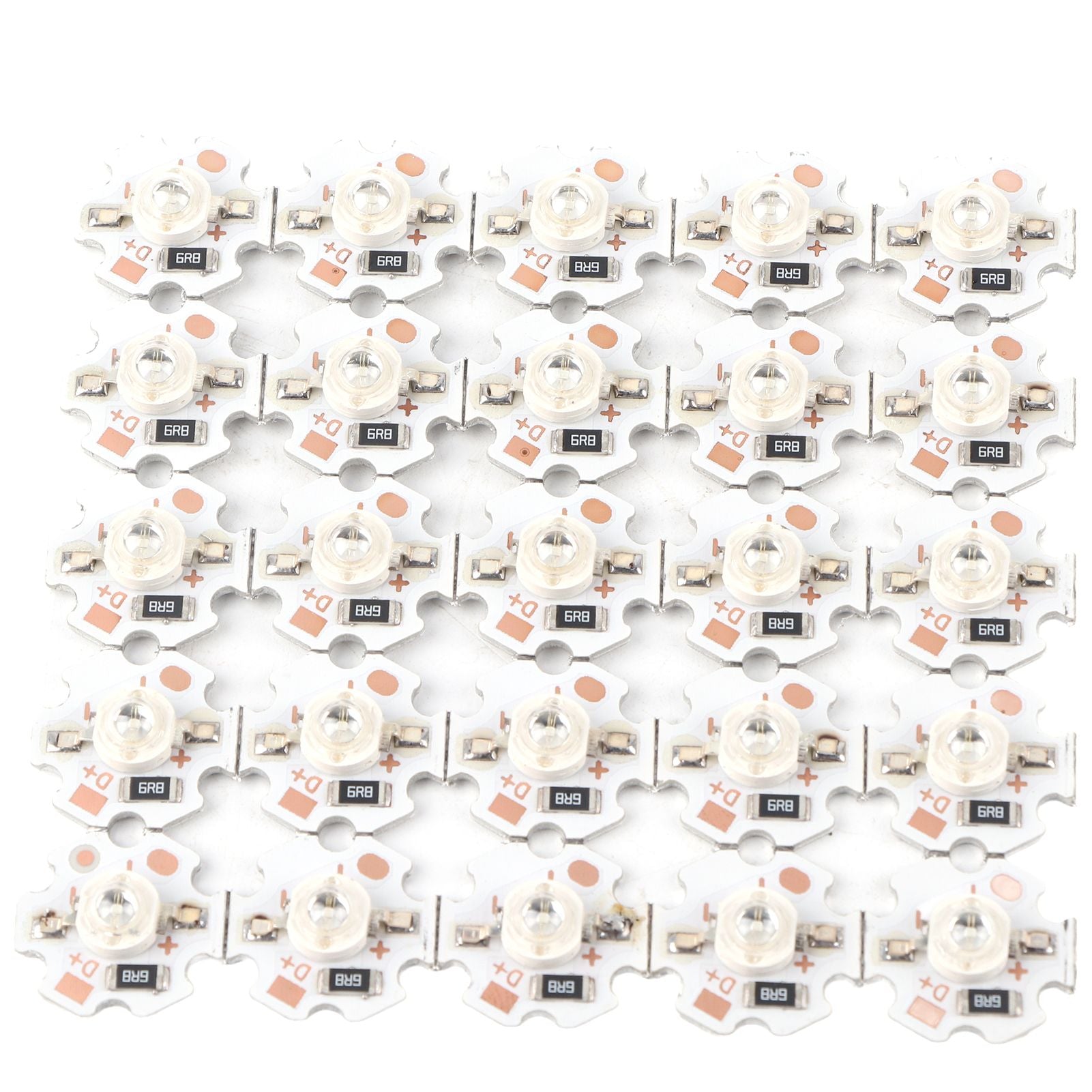 25Pcs 5V LED Chips 200LM 1W High Power LED Lamp Beads for DIY Lighting FixturesBlue Light 455‑460NM