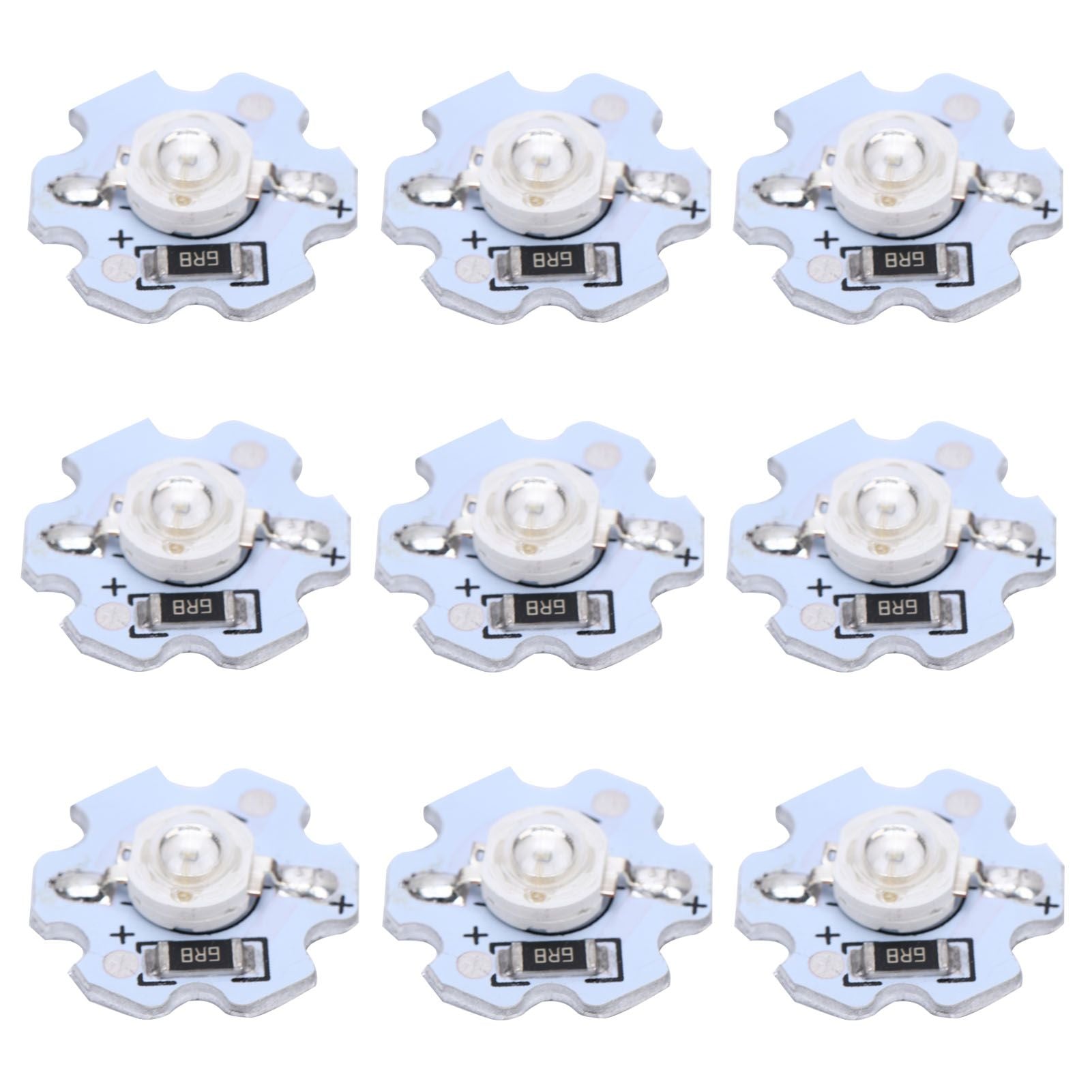 25Pcs 5V LED Chips 200LM 1W High Power LED Lamp Beads for DIY Lighting FixturesBlue Light 455‑460NM