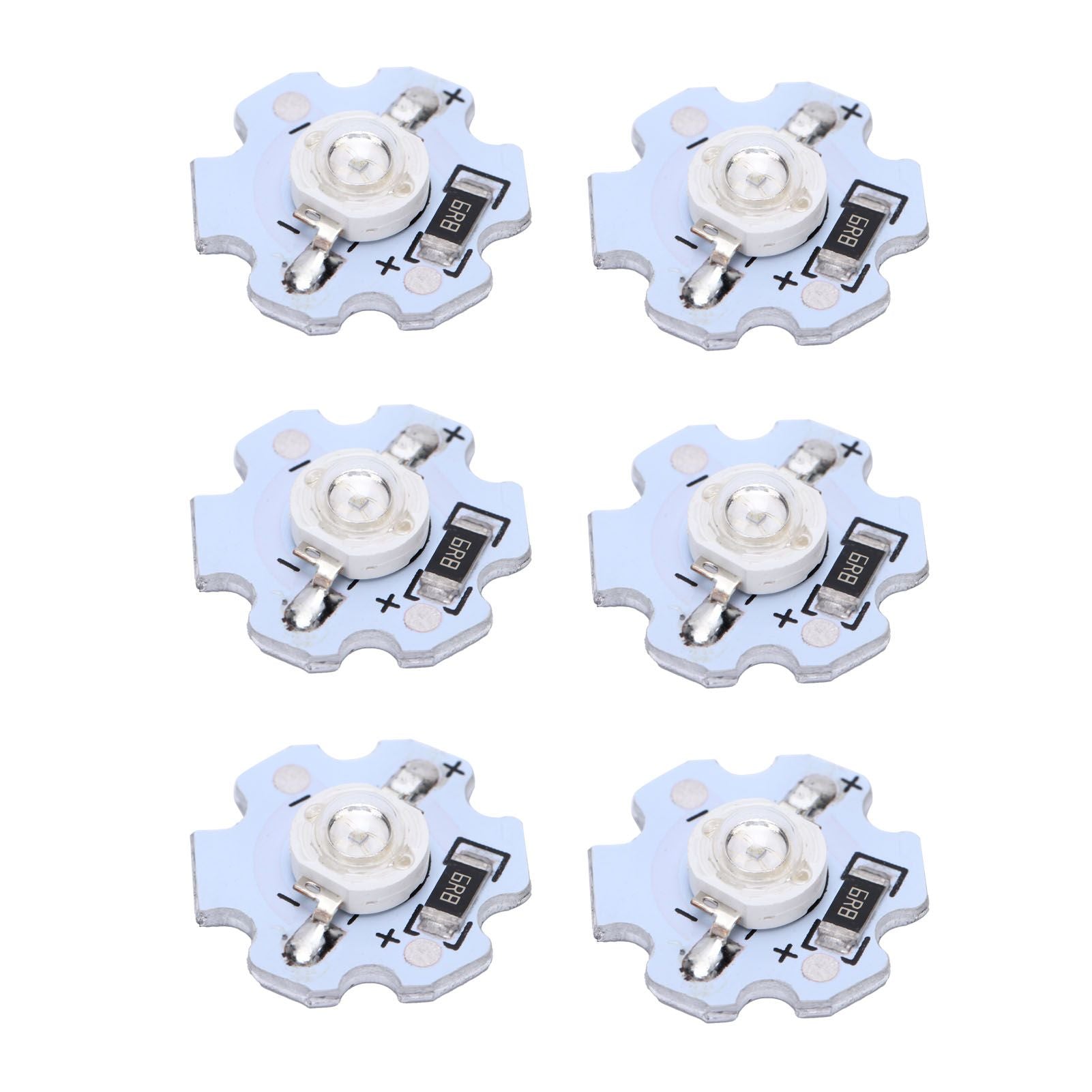 25Pcs 5V LED Chips 200LM 1W High Power LED Lamp Beads for DIY Lighting FixturesBlue Light 455‑460NM