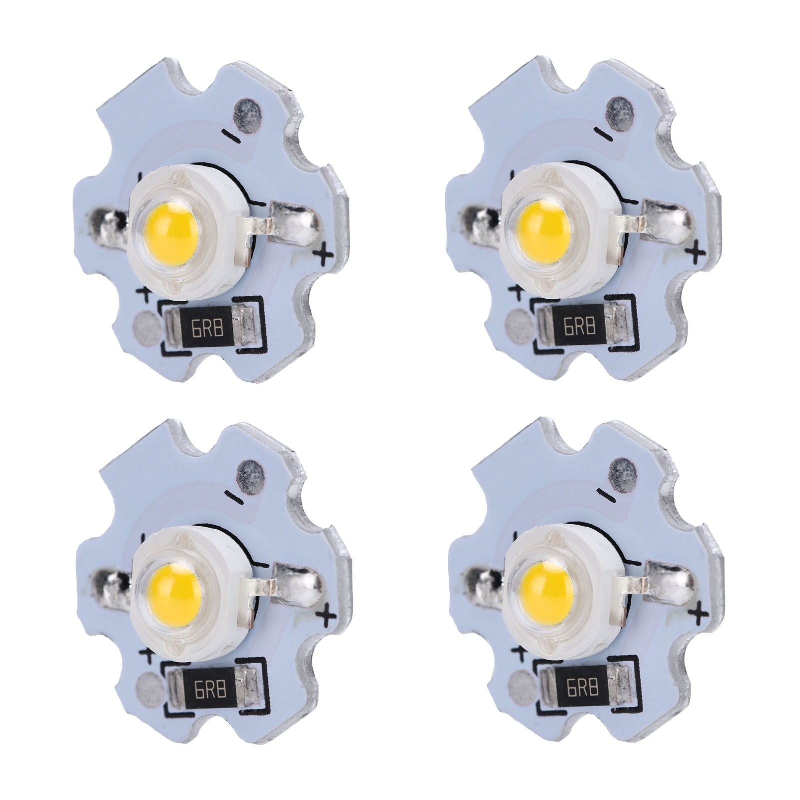 25Pcs 5V LED Chips 200LM 1W High Power LED Lamp Beads for DIY Lighting FixturesWarm White 3000‑3200K