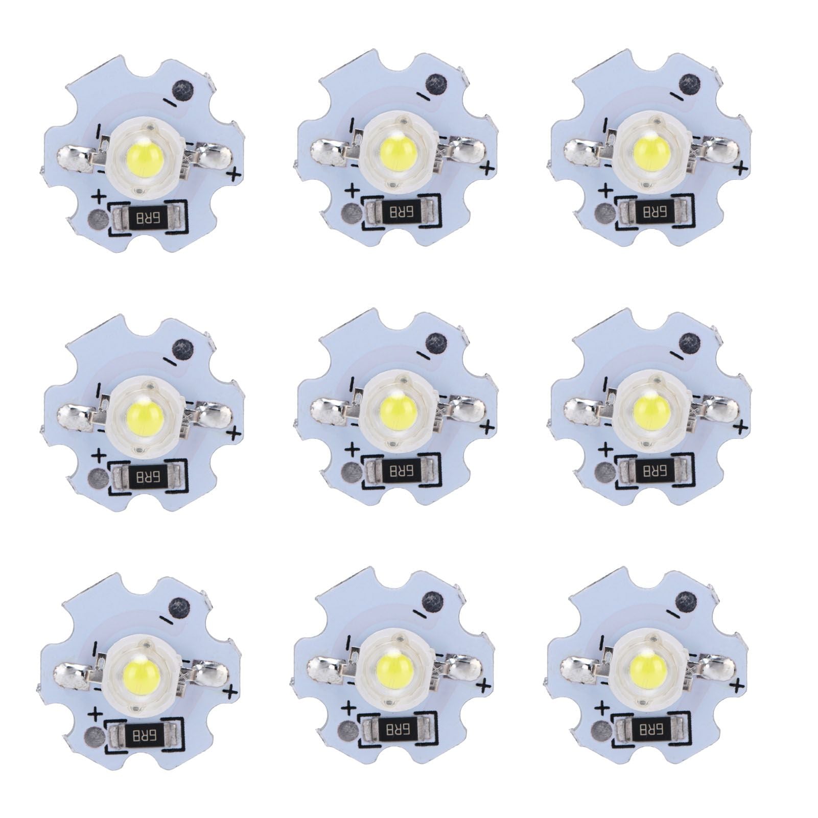 25Pcs 5V LED Chips 200LM 1W High Power LED Lamp Beads for DIY Lighting FixturesPure White 6000‑6500K