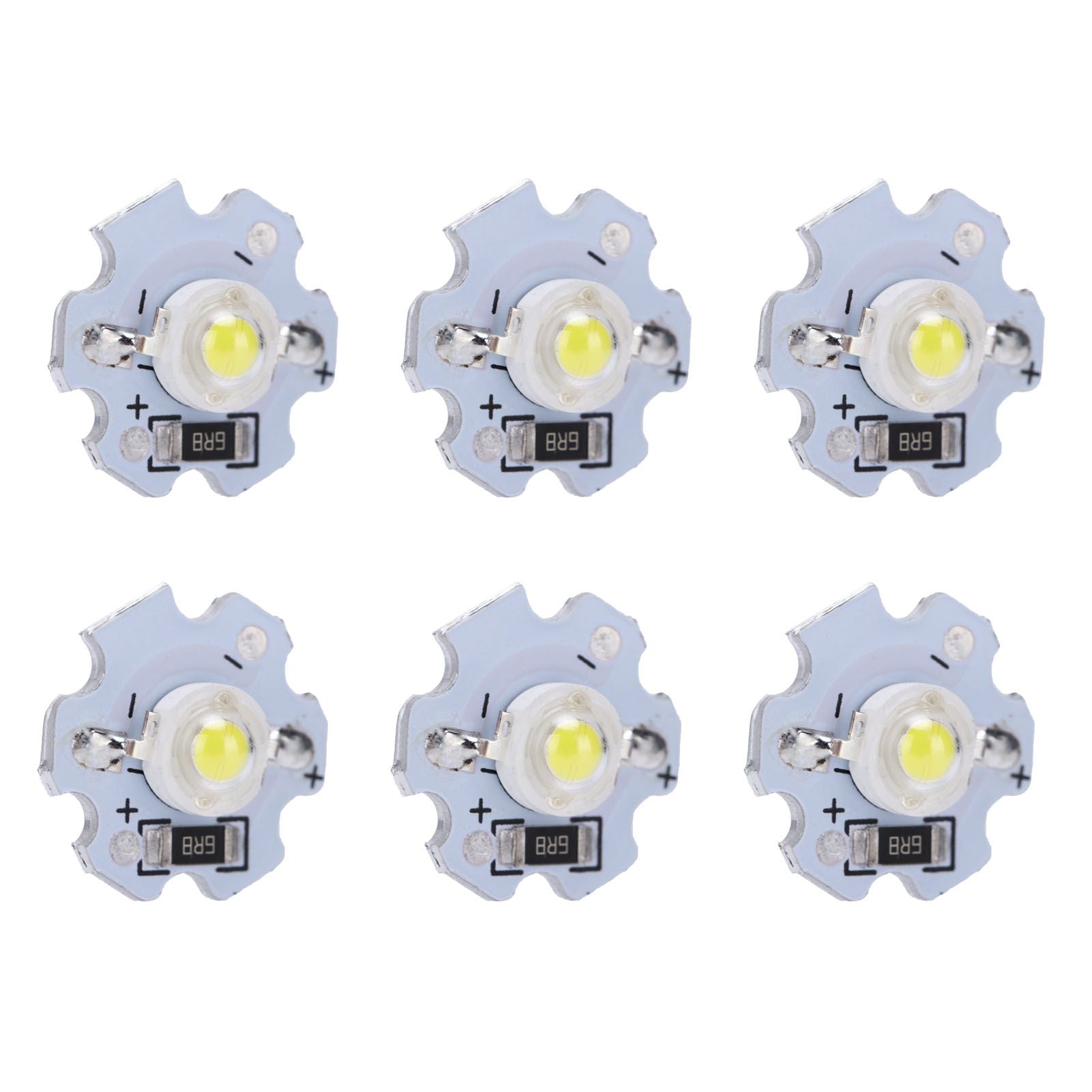 25Pcs 5V LED Chips 200LM 1W High Power LED Lamp Beads for DIY Lighting FixturesPure White 6000‑6500K