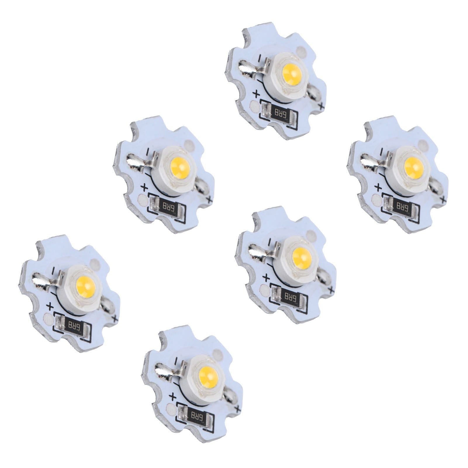 25Pcs 5V LED Chips 200LM 1W High Power LED Lamp Beads for DIY Lighting FixturesNatural Light 4000‑4500K