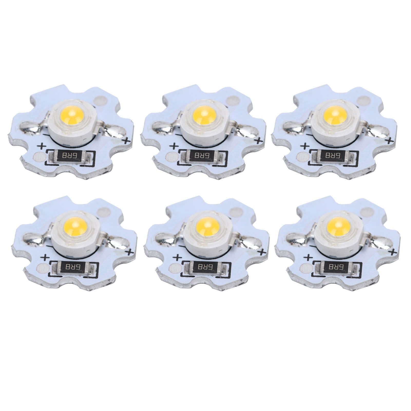 25Pcs 5V LED Chips 200LM 1W High Power LED Lamp Beads for DIY Lighting FixturesNatural Light 4000‑4500K